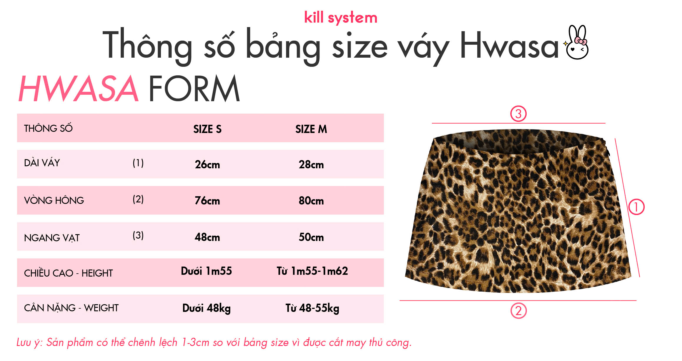 Mô tả Chân váy da beo cạp thấp tôn dáng Hwasa - Killsystem - 10