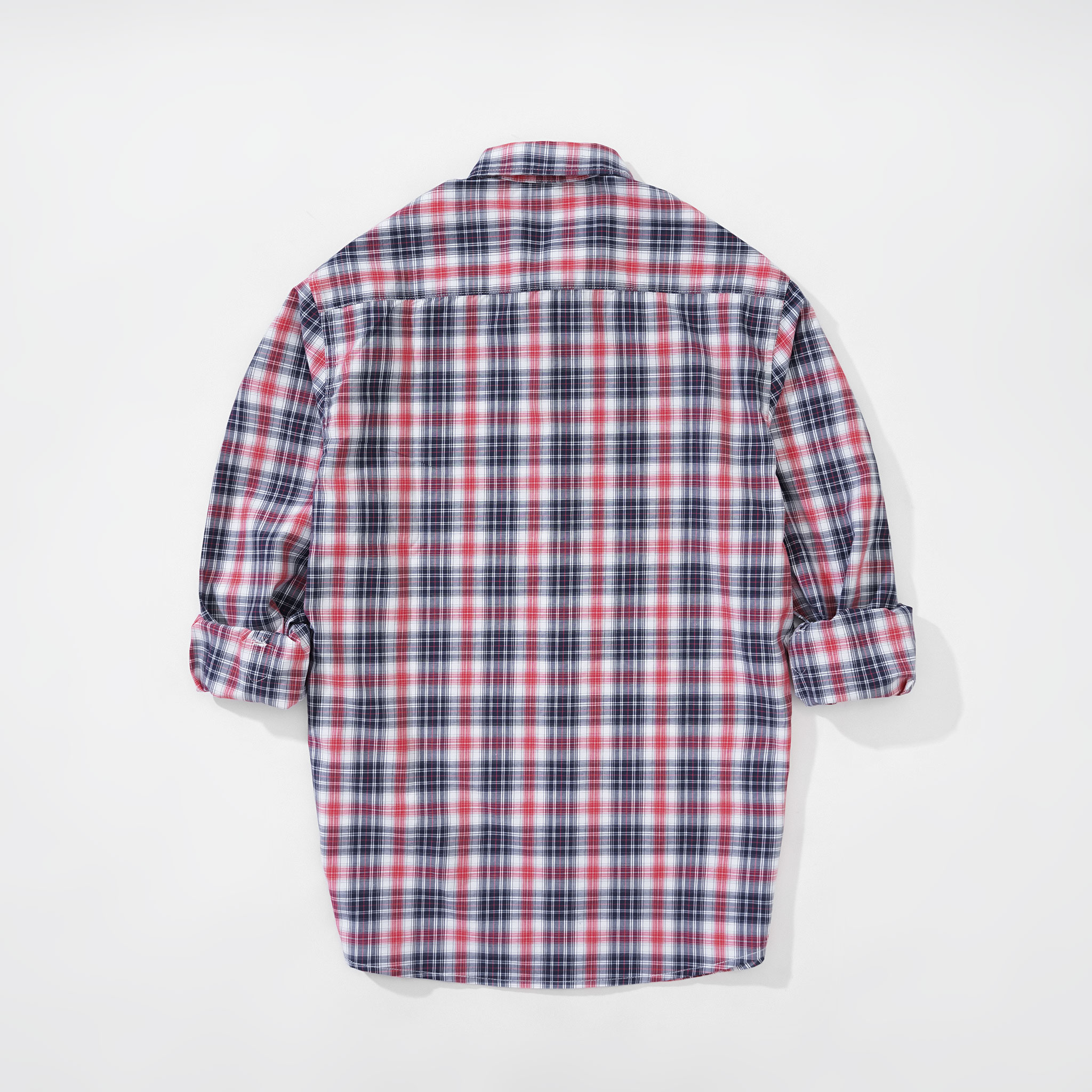 Mô tả Áo sơ mi caro nam tay dài kẻ sọc vải Oxford công sở denim Nexx&Dee SM10 - 3