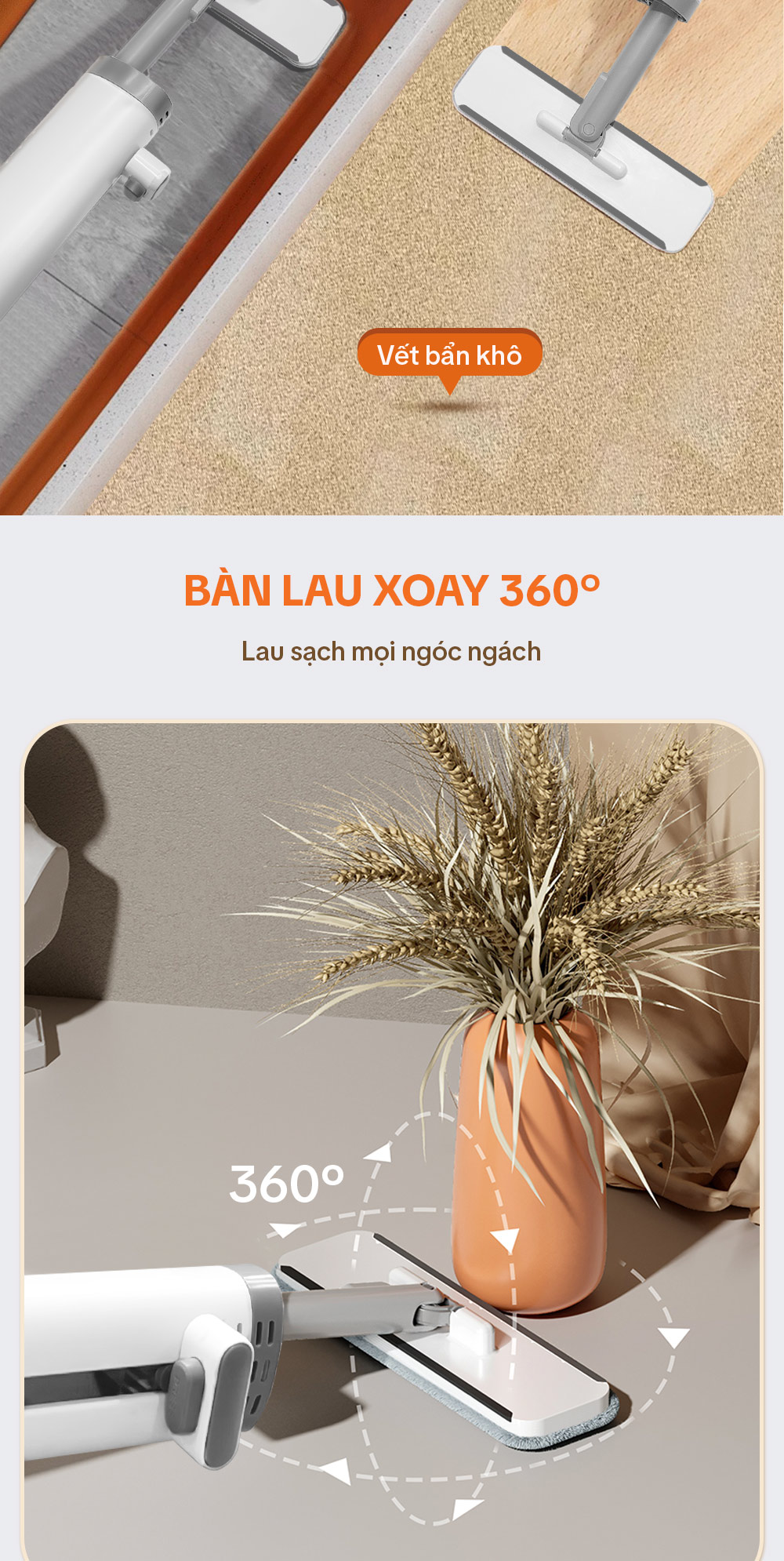 Cây Lau Mini có gạt nước