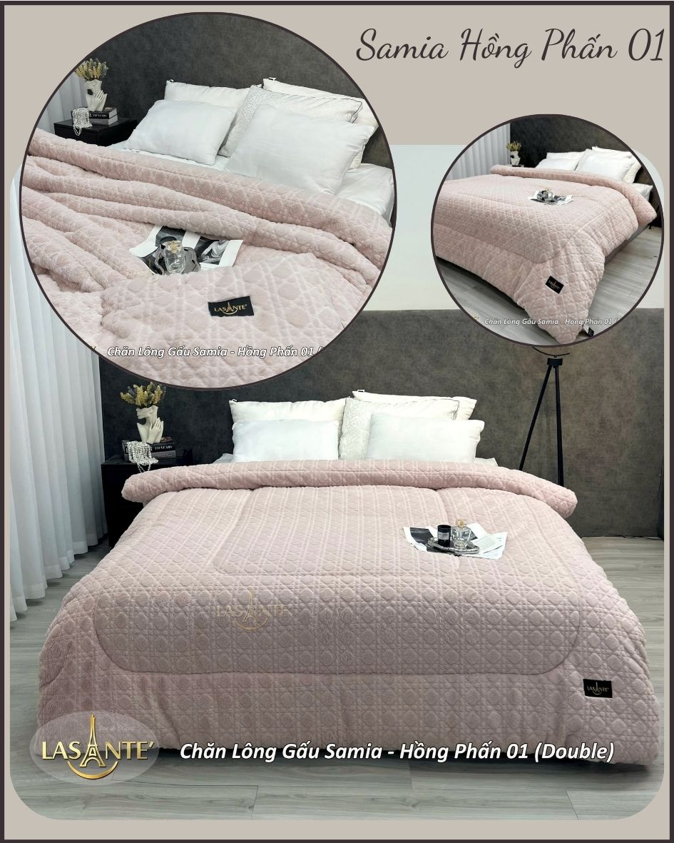 Chi tiết cấu tạo Chăn Lông Gấu Lasante