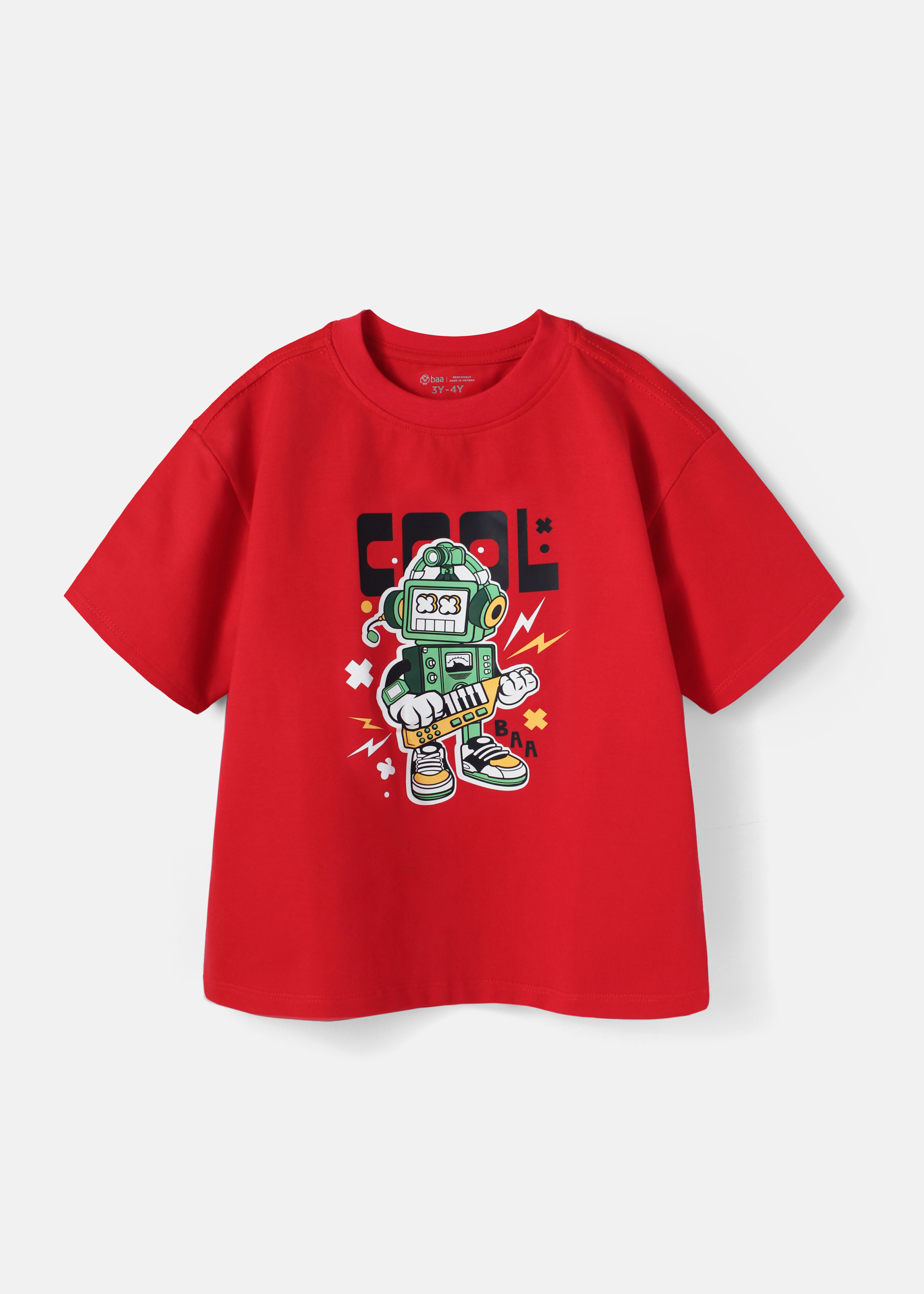 Mô tả Áo Thun Bé Trai Form Rộng Cotton Mềm Mịn Thoáng mát( 1-10 Tuổi) Baababy  AT30N - 1