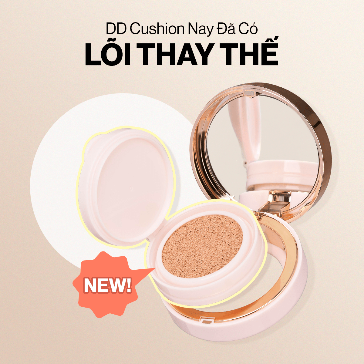 Mô tả Lõi Refill Phấn nước GLAMRR Q LONG WEAR DD CUSHION - SPF50+/PA+++ (1 lõi thay thế x 13g) - 1