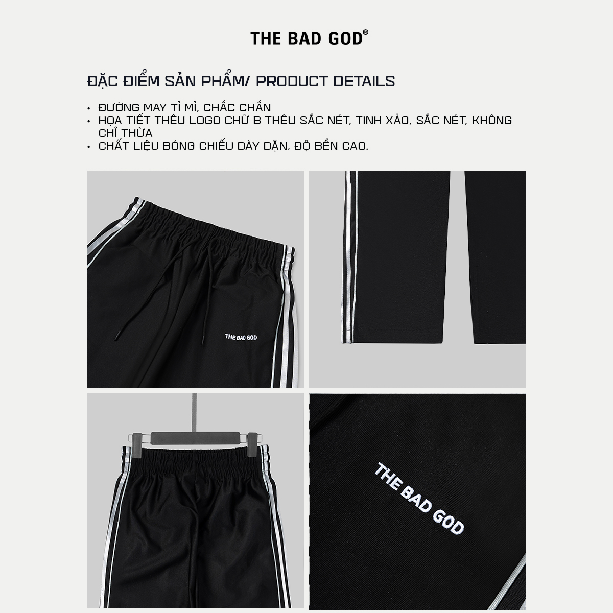 Mô tả Quần thể thao  THE BAD GOD Vertical - 8
