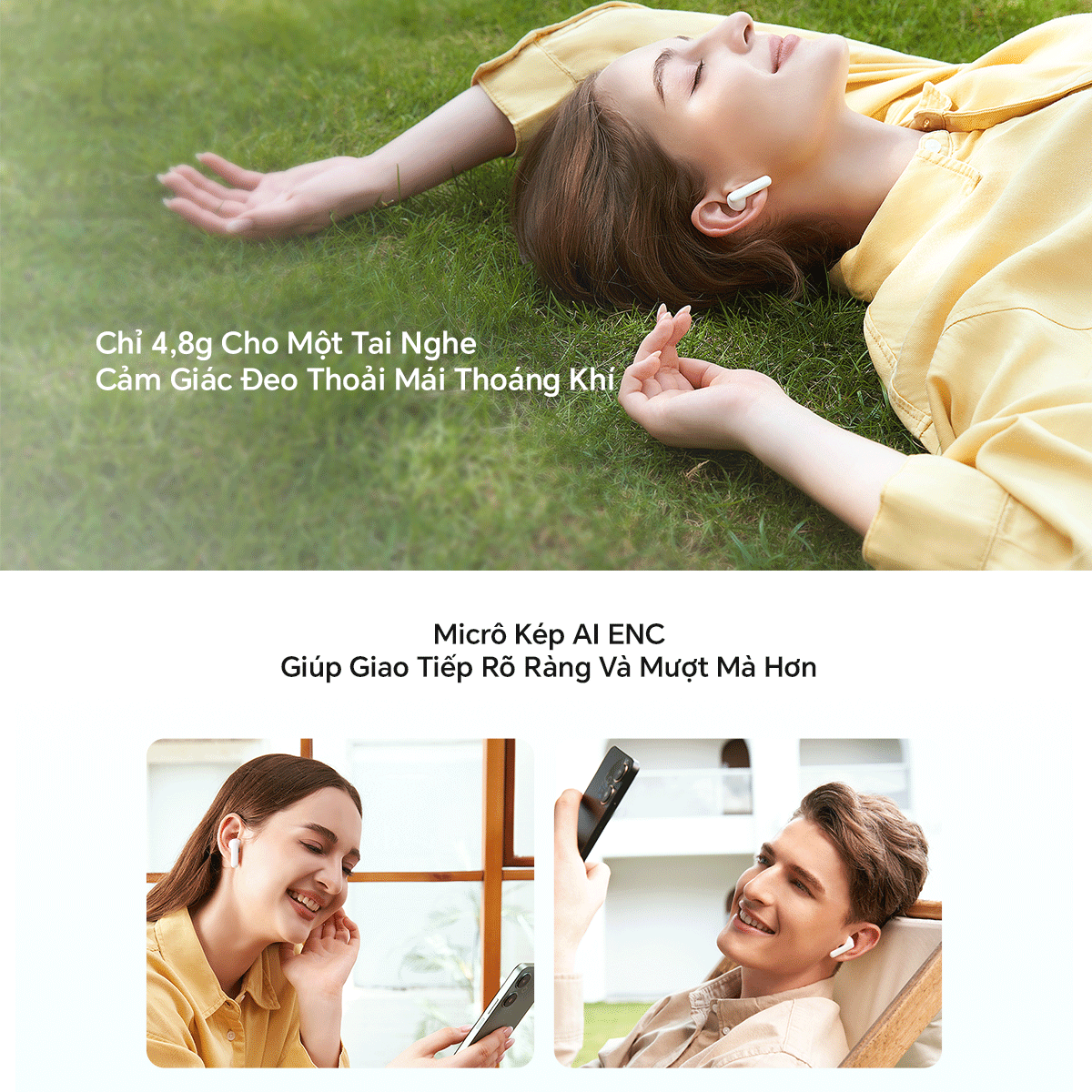 Mô tả Tai Nghe Bluetooth HONOR CHOICE Earbuds X7e | Bán mở, khử tiếng ồn chủ động | Chống bụi và nước IP54 - 6