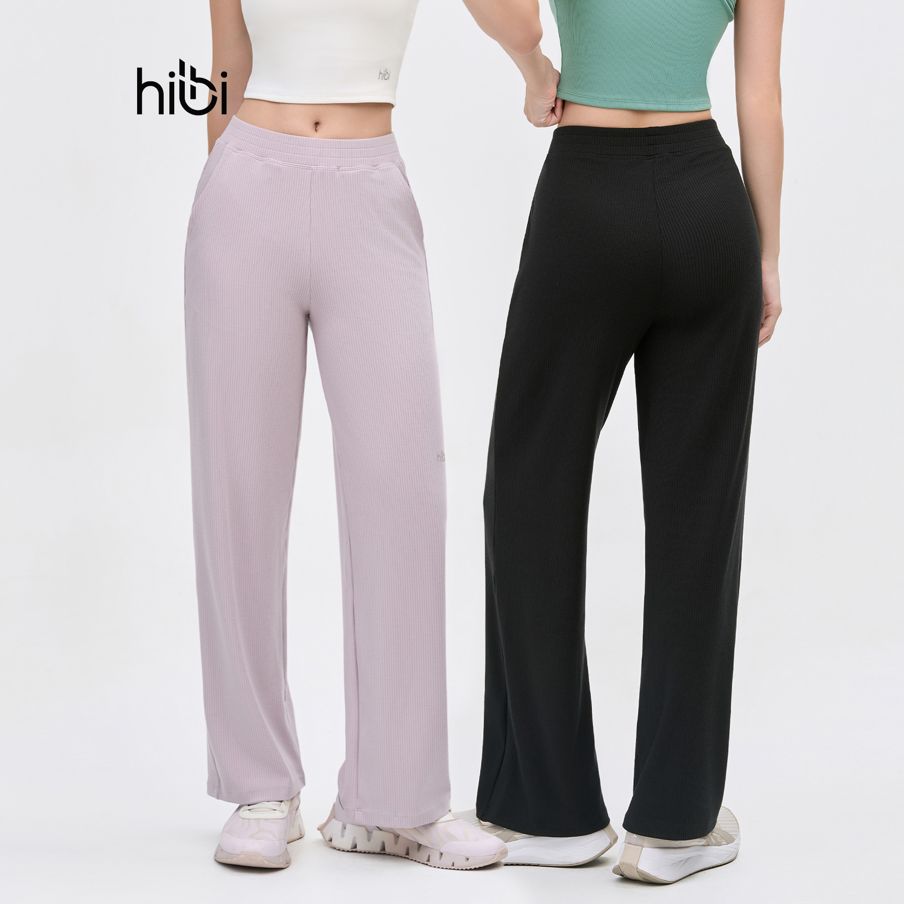 Mô tả Quần dài ống suông Hibi Sports QD323, chất vải Rib cao cấp, có túi 2 bên - 1