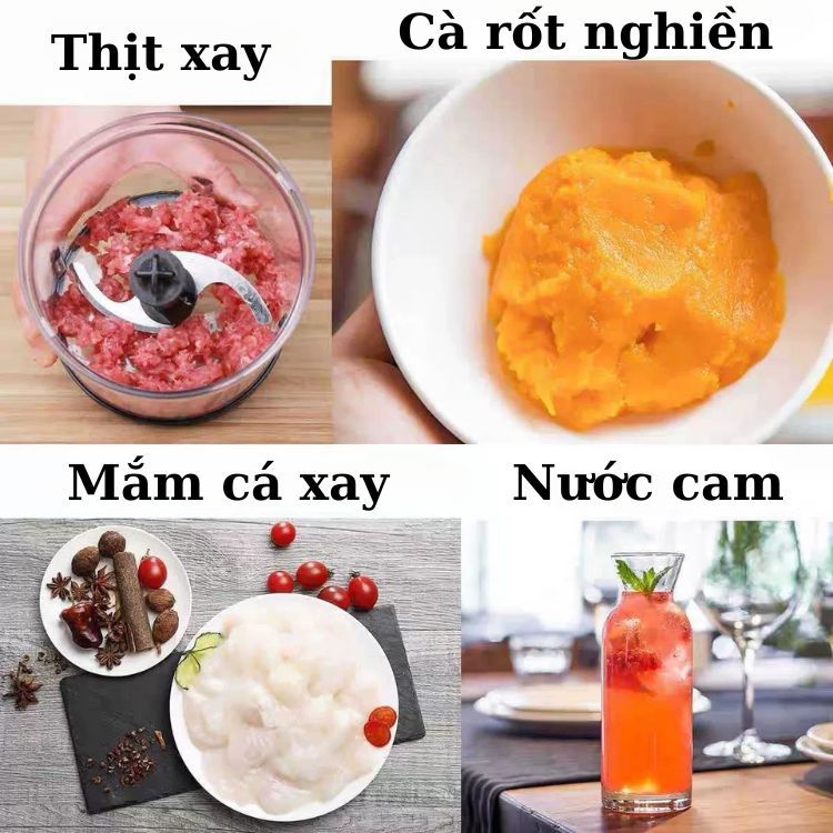 Mô tả Máy xay sinh tố cầm tay đa năng SOKANY SK-02011 đa năng 4in1, nhiều chức năng, xay cực khỏe - 3