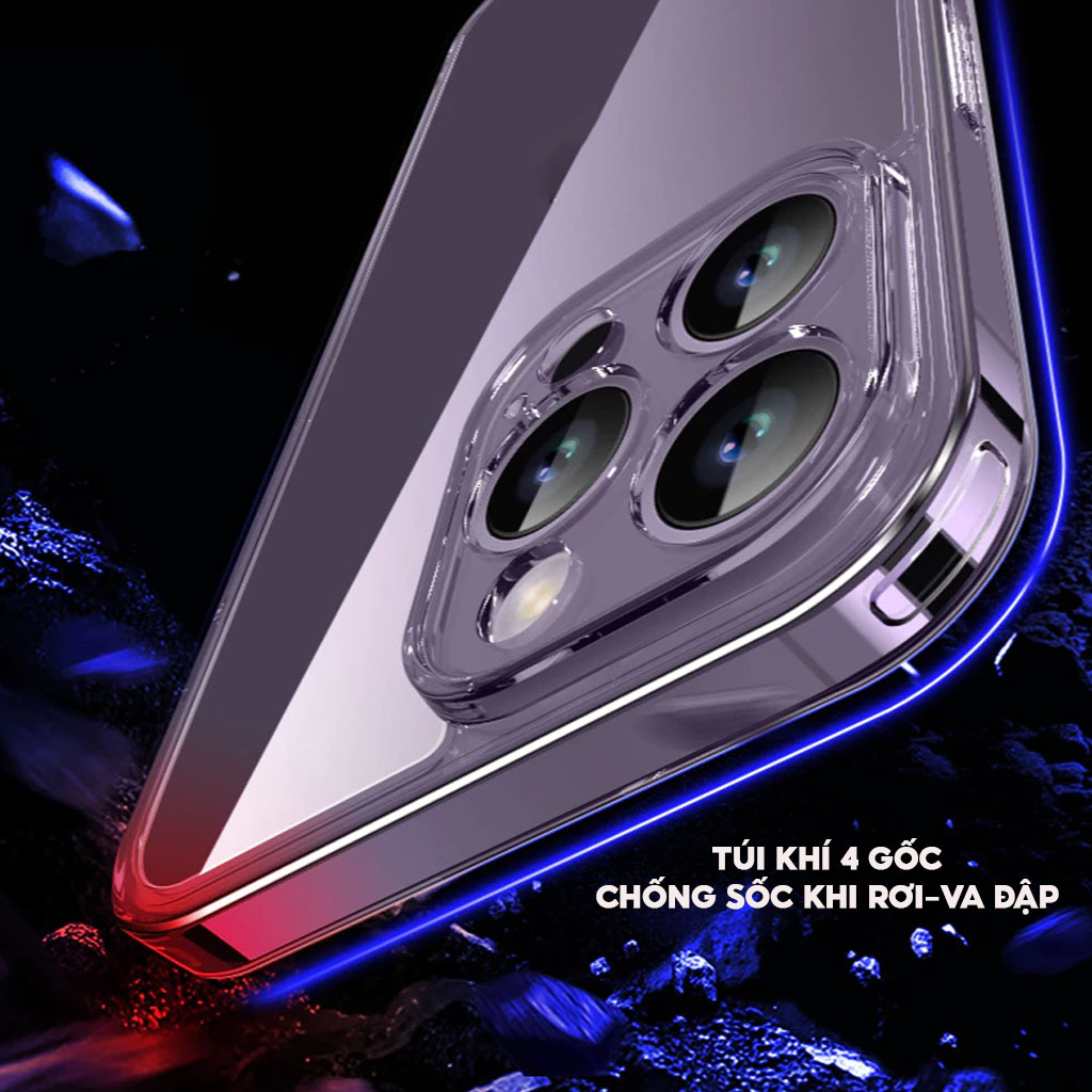 Mô tả Ốp Lưng Likgus Trong Suốt Màng Bảo Vệ Camera Viền TPU Dẻo Chống Ố Vàng Cho IP 11-12-13-14-15-Pro-Plus-Promax - 3