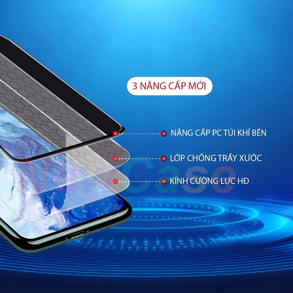 Mô tả Kính Cường Lực Iphone KK XANH full Màn 7/8/plus/X/Xsmax/6/11/12/13/14/15/16/pro/Promax... - 2