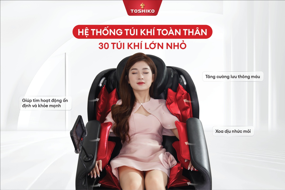 Mô tả Ghế massage trị liệu toàn thân TOSHIKO T21 Pro cao cấp Bảo Hành 10 năm công nghệ nhiệt hồng ngoại cao cấp - 1