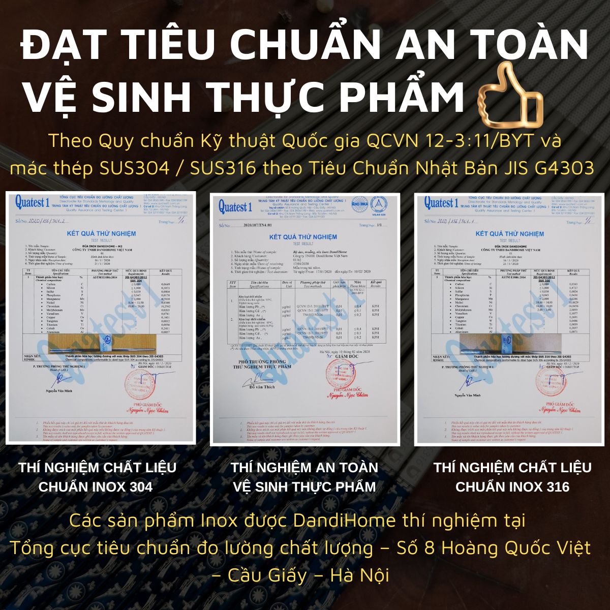 Mô tả Hộp 5 đôi đũa Inox 304 / 316 cao cấp DandiHome họa tiết chống trơn trượt - 7