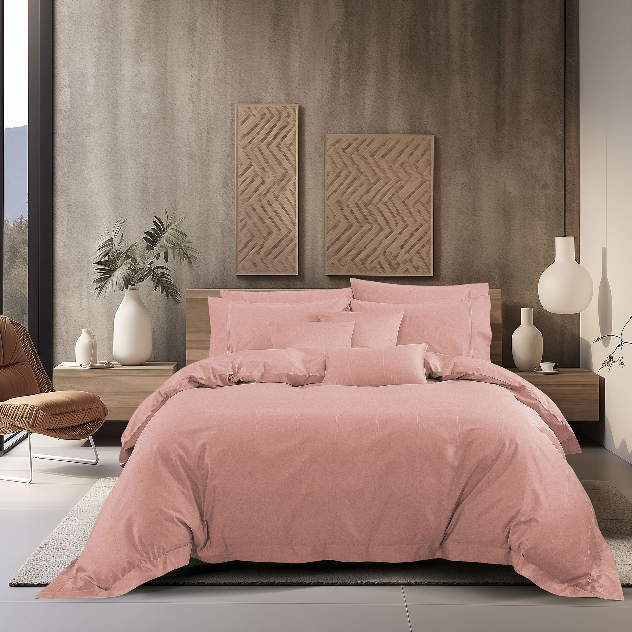 Mô tả Bộ Ga và Vỏ Gối Akemi Cotton Select Affinity v2, gồm 5 món (King/Queen) - 2