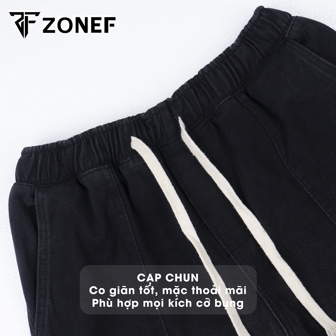 Quần Jean Nam ZONEF STORE Ống Suông Cạp Chun Cào Rách Chất Liệu Cao Cấp ...