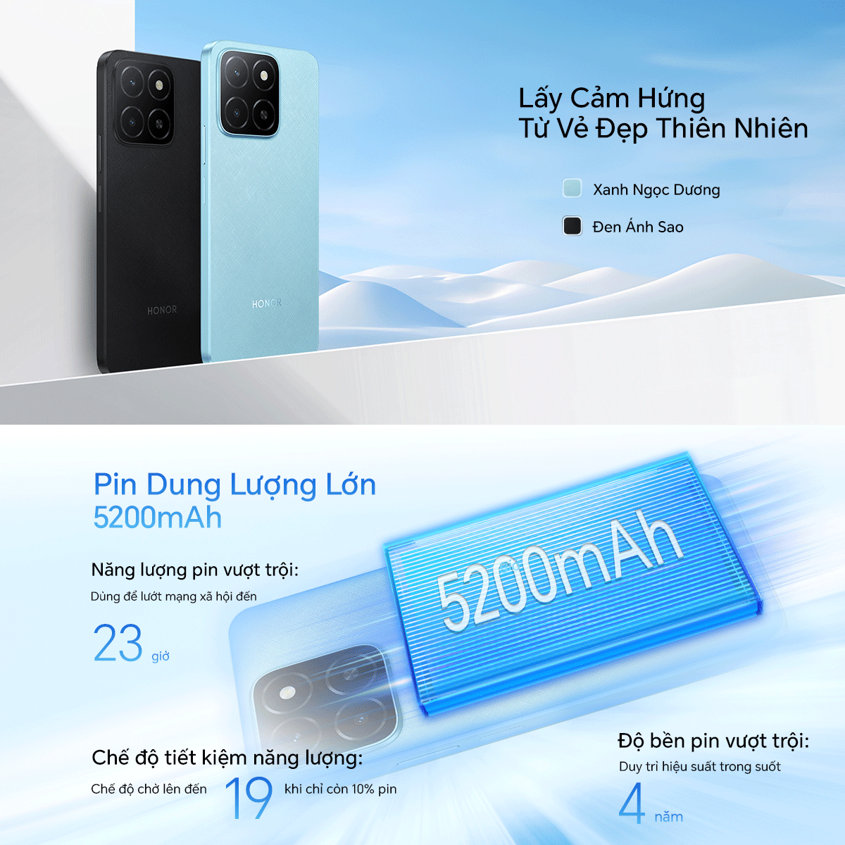 Mô tả Điện thoại HONOR X5b Plus (4+4)GB+128GB | Pin 5200mAh 90Hz | Màn hình 6.56" | Bảo Hành 13 Tháng - 5