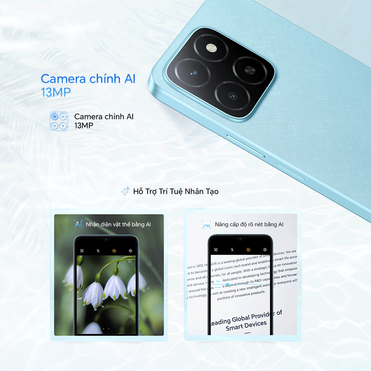 Mô tả Điện thoại HONOR X5b (4+4)GB+64GB | Pin 5200mAh 90Hz | Màn hình 6.56" | BH 13 Tháng Hàng Chính Hãng - 7