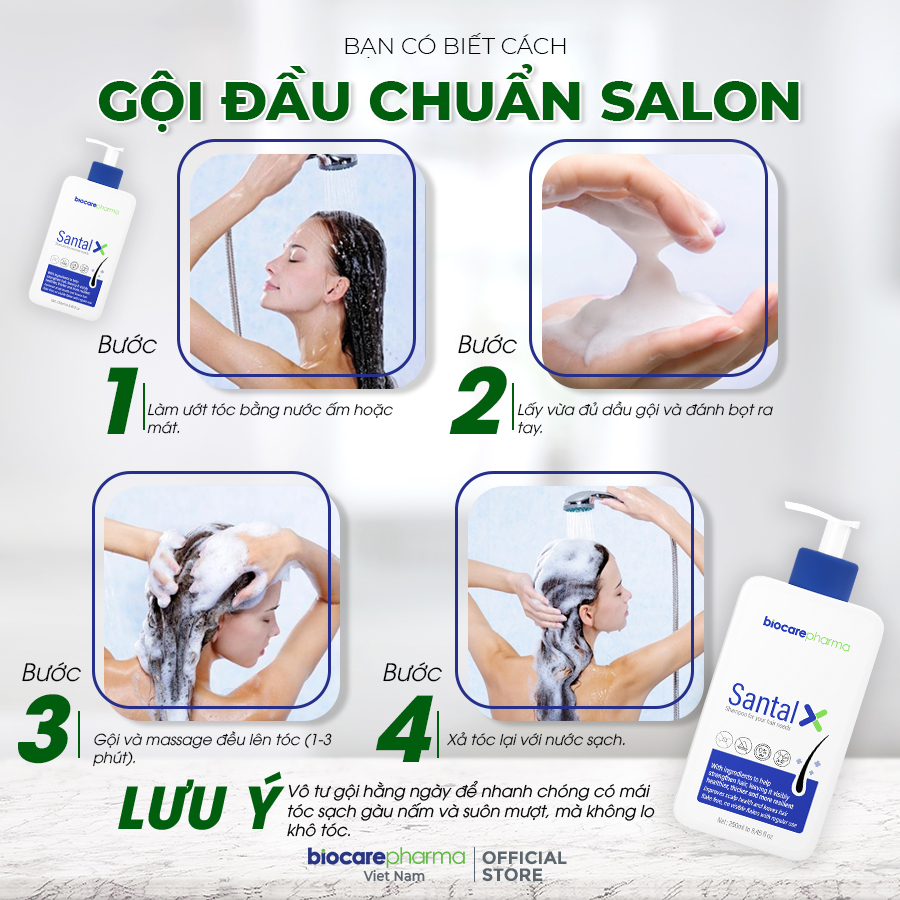 Mô tả Combo 2 chai Santal X dầu gội hỗ trợ giảm gàu nấm ngứa chuyên biệt - 500ml. - 2