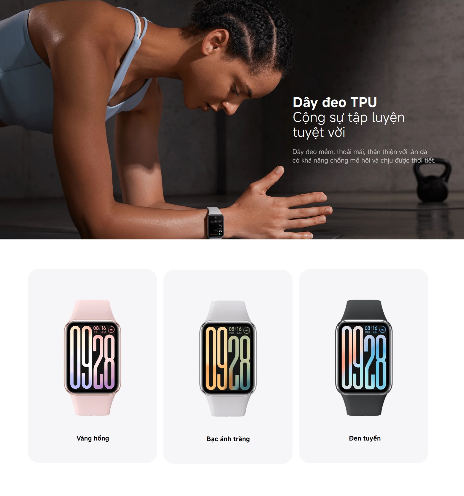 Mô tả Vòng Đeo Tay Thông Minh Xiaomi Smart Band 9 Pro | Màn Hình AMOLED 1.74" | Pin 350mAh | Chống Nước 5ATM | BH 12 Tháng - 5