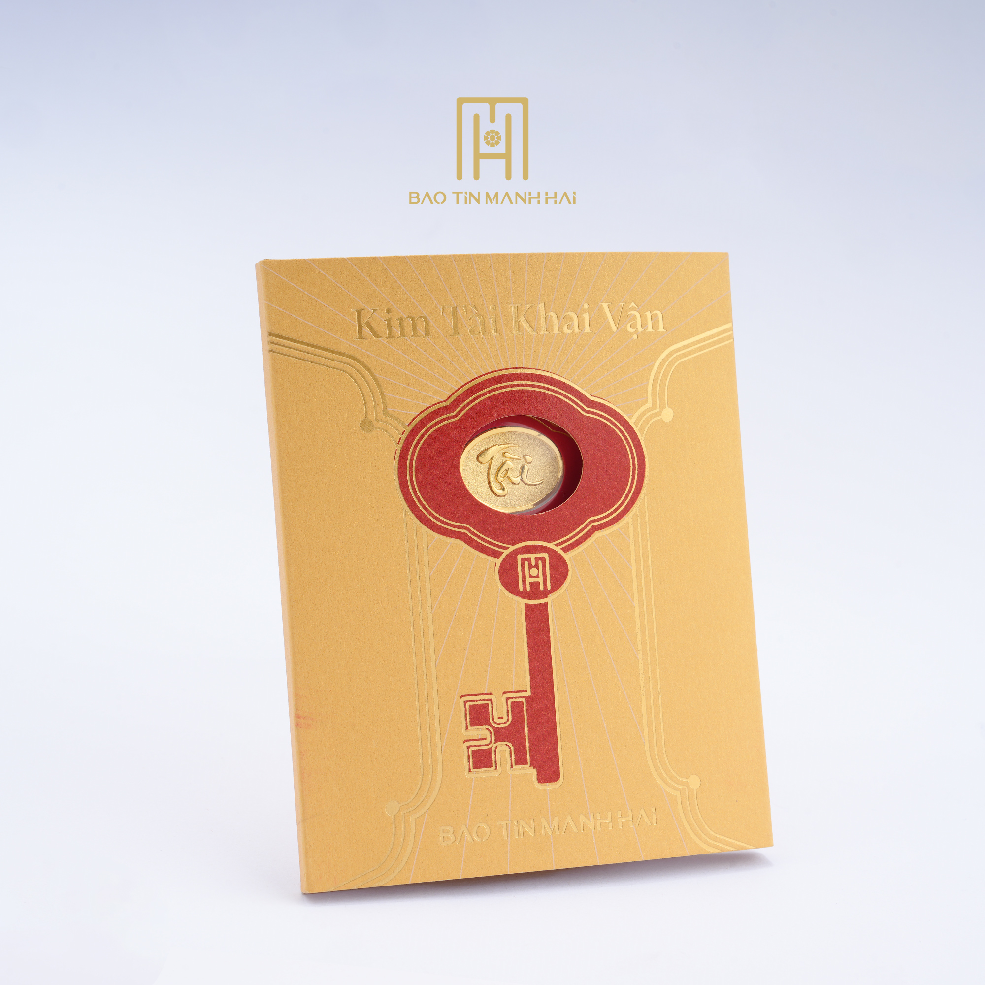 Mô tả Thẻ vàng 24K Kim Tài Khai Vận - khai mở tài vận đón lộc an khang Bảo Tín Mạnh Hải - 1