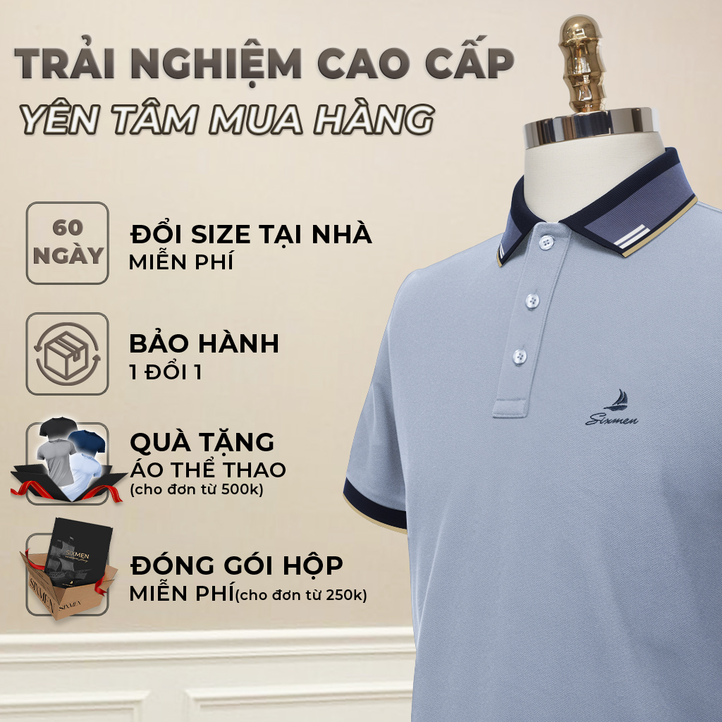 Áo Polo Nam SIXMEN FAVOR - Vải FeelMax