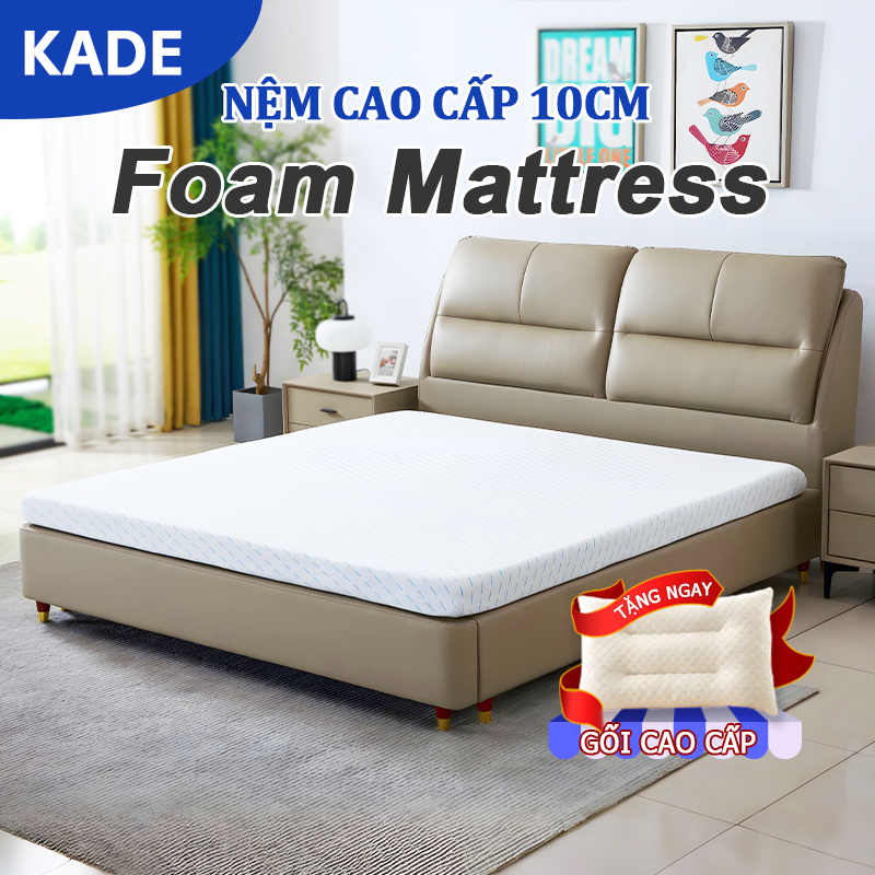 nệm topper Nệm Foam mềm mại 10cm hỗ trợ nâng đỡ giấc ngủ FOAM MATTRESS ...