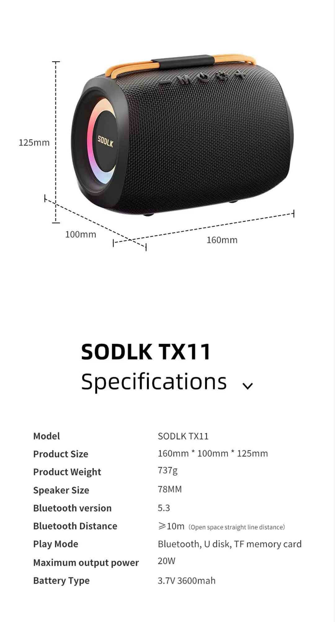 SODLK TX11 TWS
