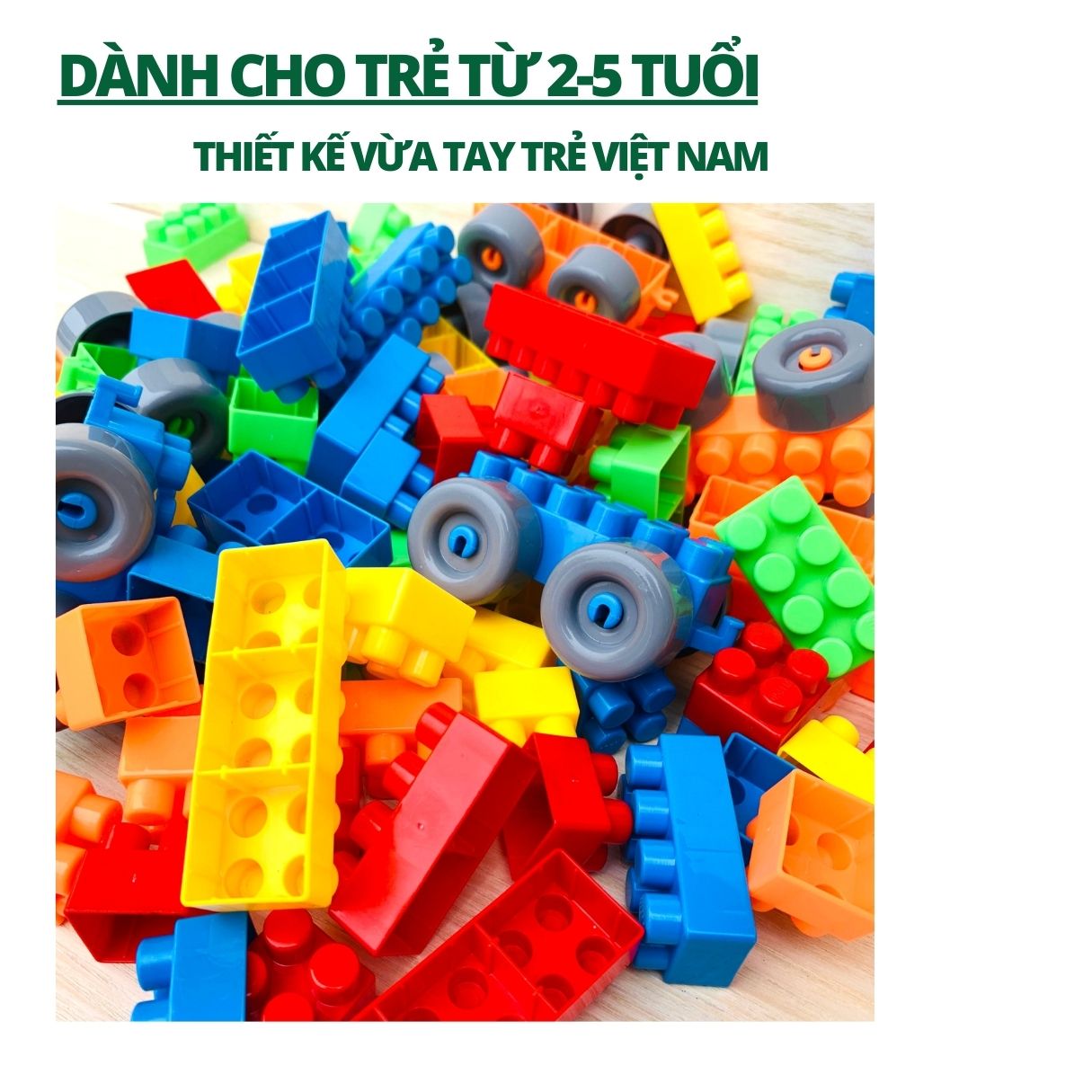 Mô tả Đồ Chơi Xếp Hình Có Túi Đựng 155 Chi Tiết Hàng Việt Nam - 2