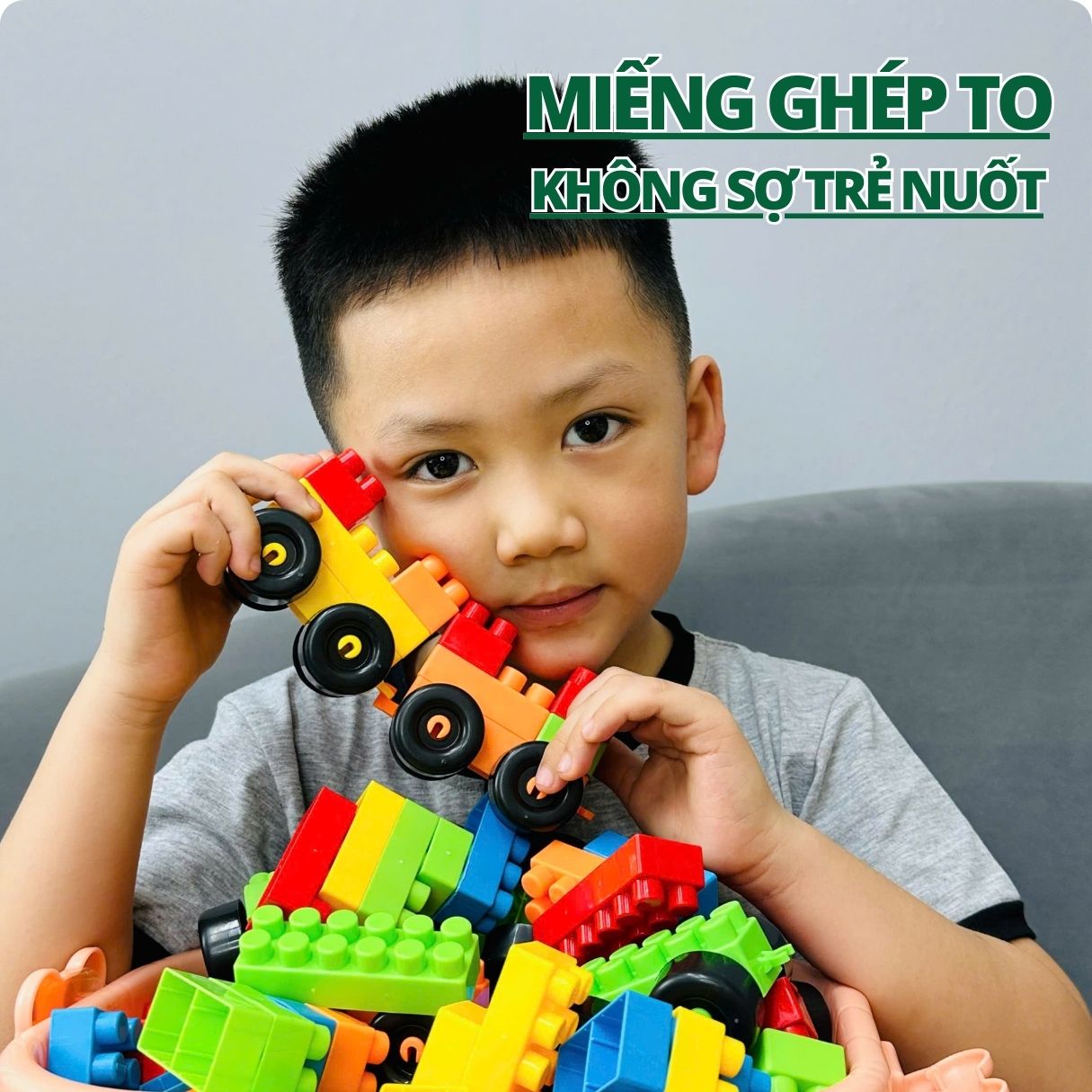 Mô tả Đồ Chơi Xếp Hình Có Túi Đựng 155 Chi Tiết Hàng Việt Nam - 3