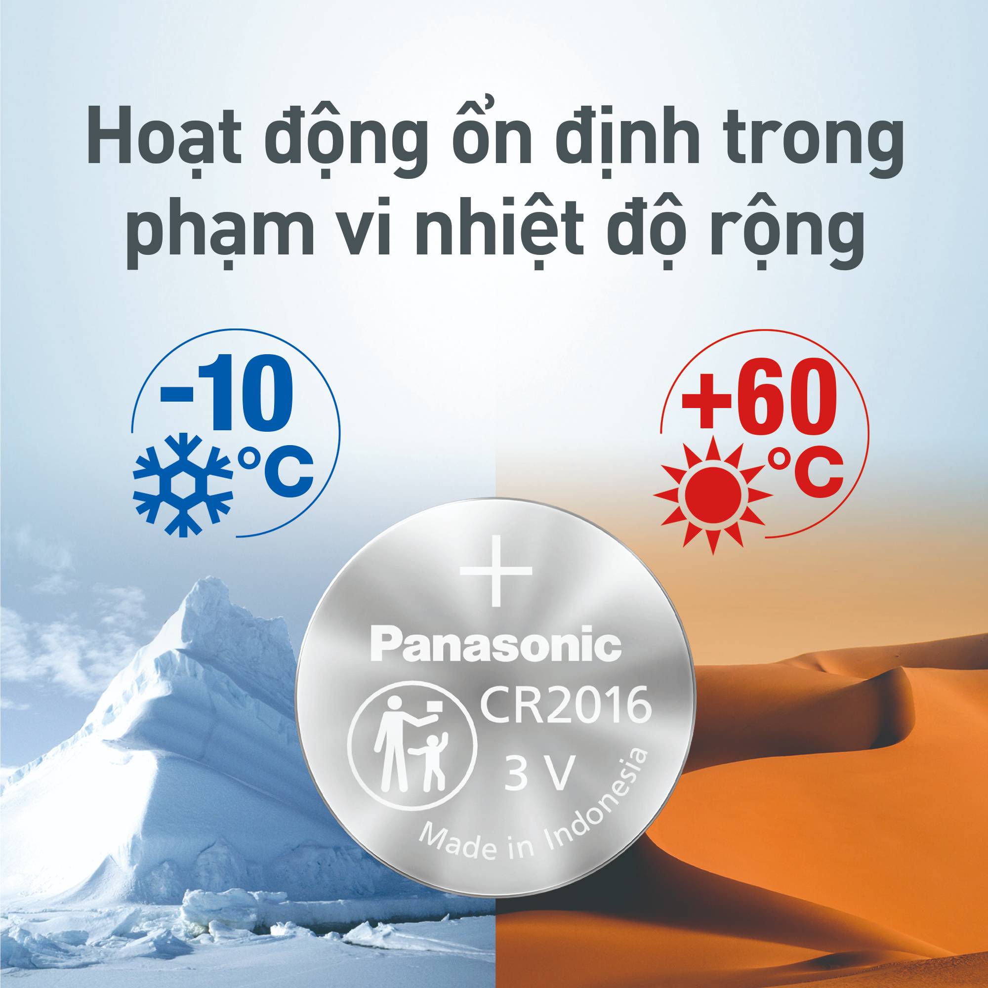 Mô tả Pin nút Panasonic CR-2016/5BE (Vỉ 5 viên) - Hàng chính hãng - 6