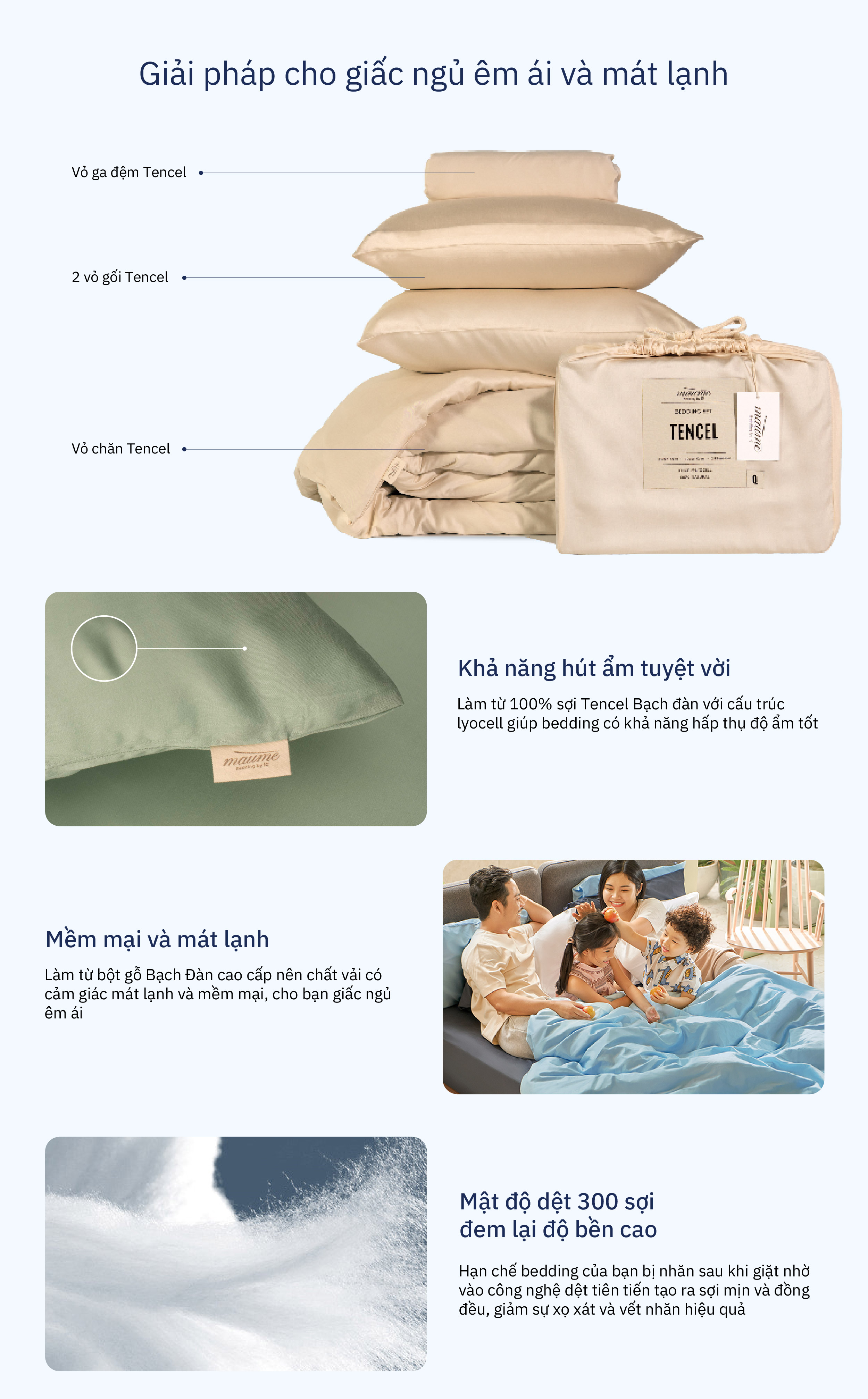 Mô tả Bộ Ga Giường Ru9 Tencel - 2