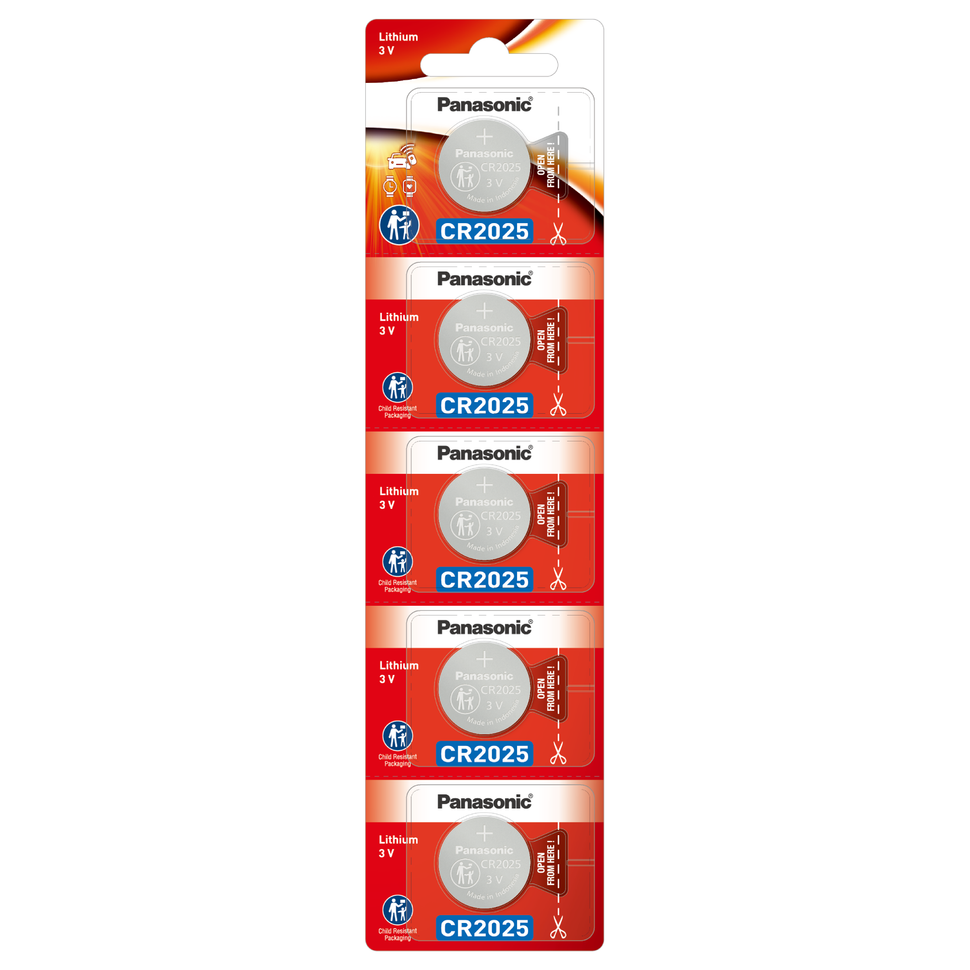 Mô tả Pin nút Panasonic CR-2025/5BE (Vỉ 5 viên) - Hàng chính hãng - 9