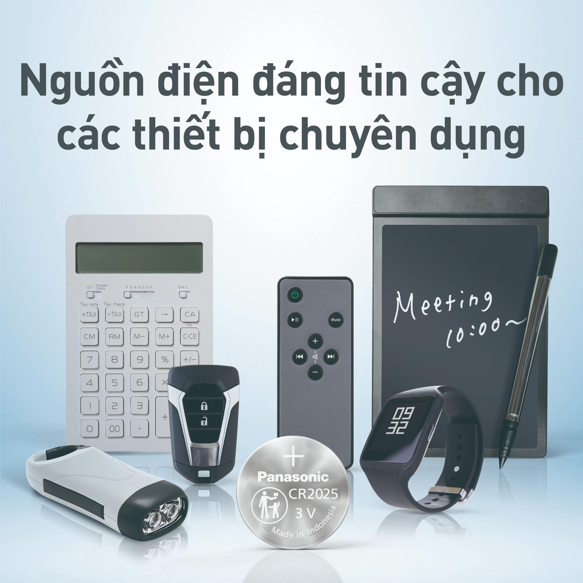 Mô tả Pin nút Panasonic CR-2025/5BE (Vỉ 5 viên) - Hàng chính hãng - 7