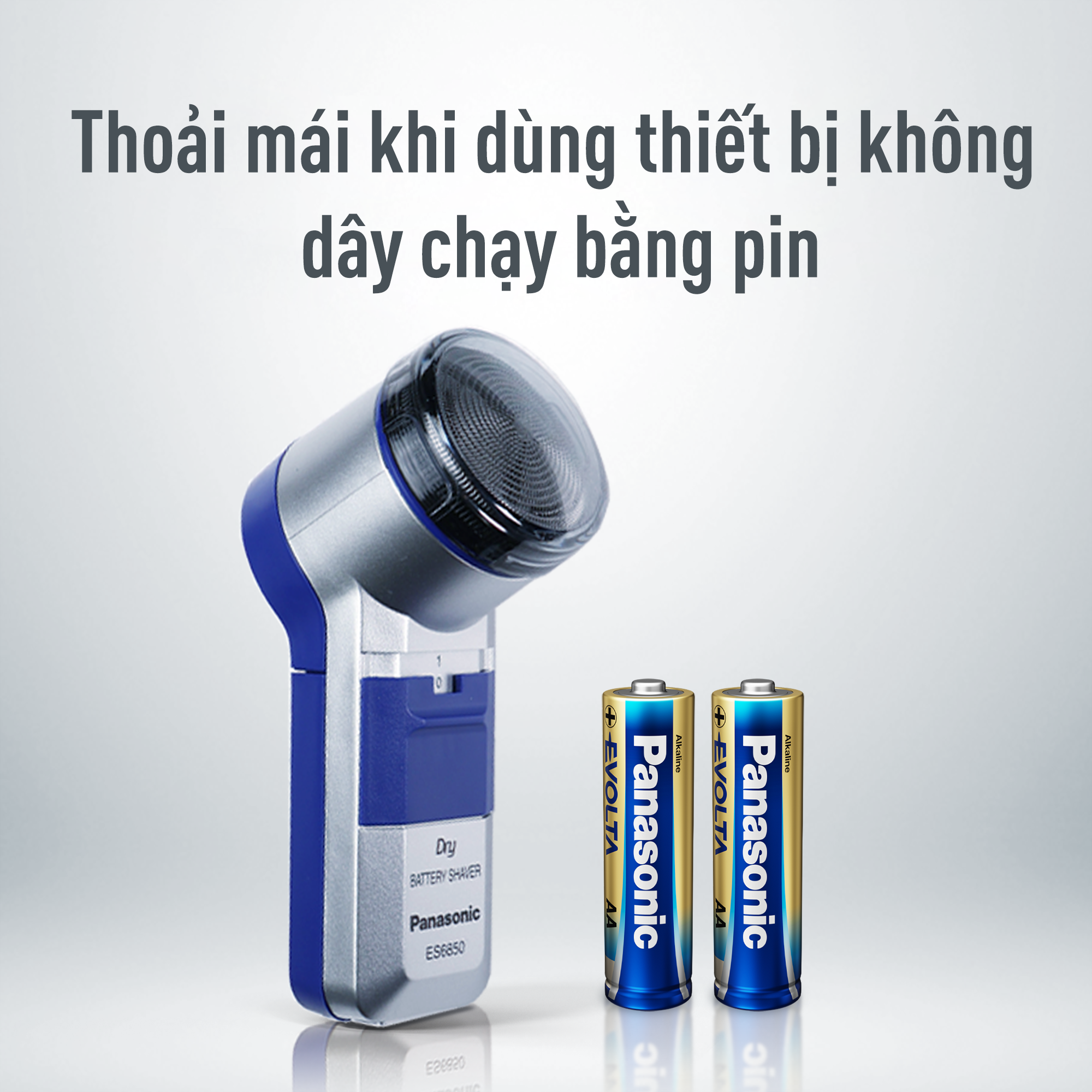 Mô tả Máy cạo râu Panasonic ES6850SB251 - Tặng kèm 2 viên Evolta AA - Hàng chính hãng - 2