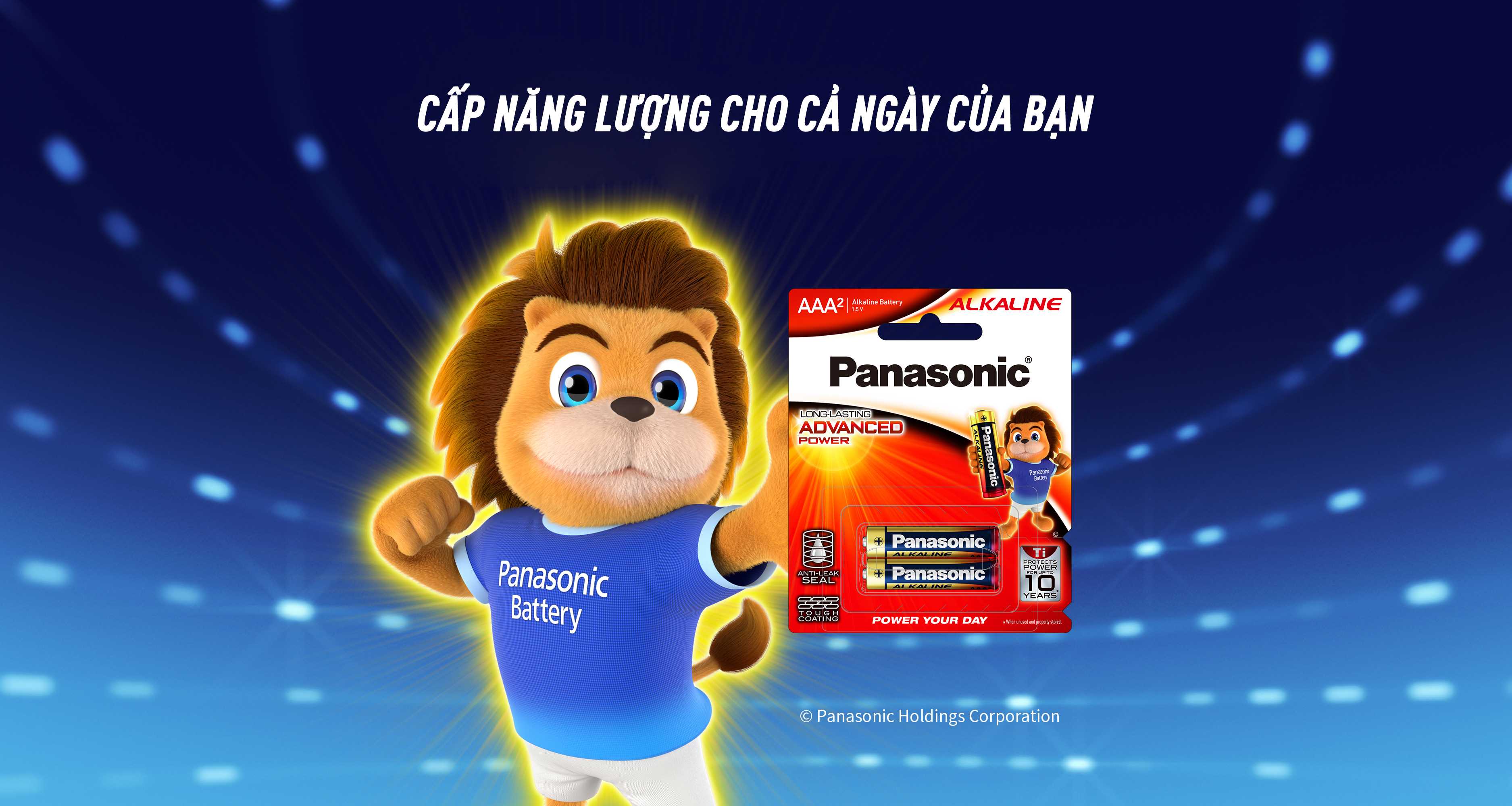 Pin Panasonic Alkaline AAA LR03T/2B-V (Vỉ 2 viên)