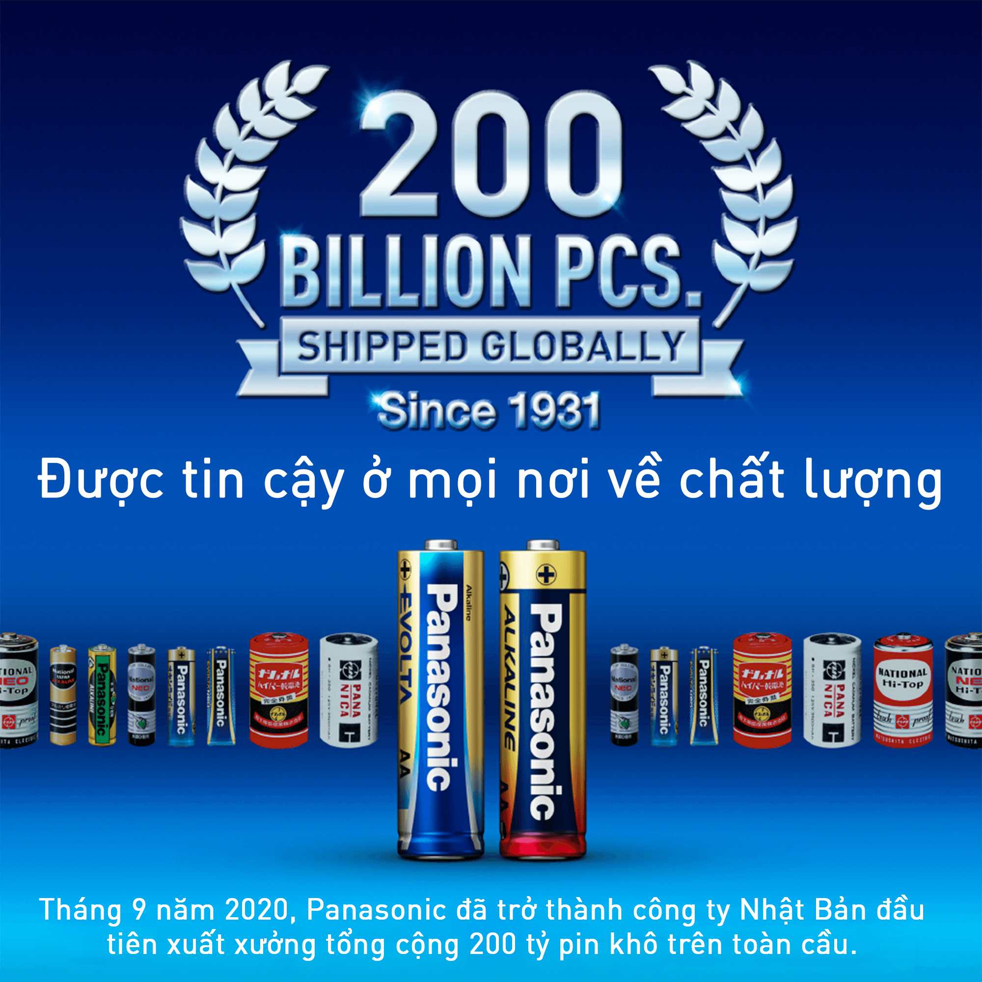 Pin Panasonic Alkaline AAA - Thương hiệu toàn cầu