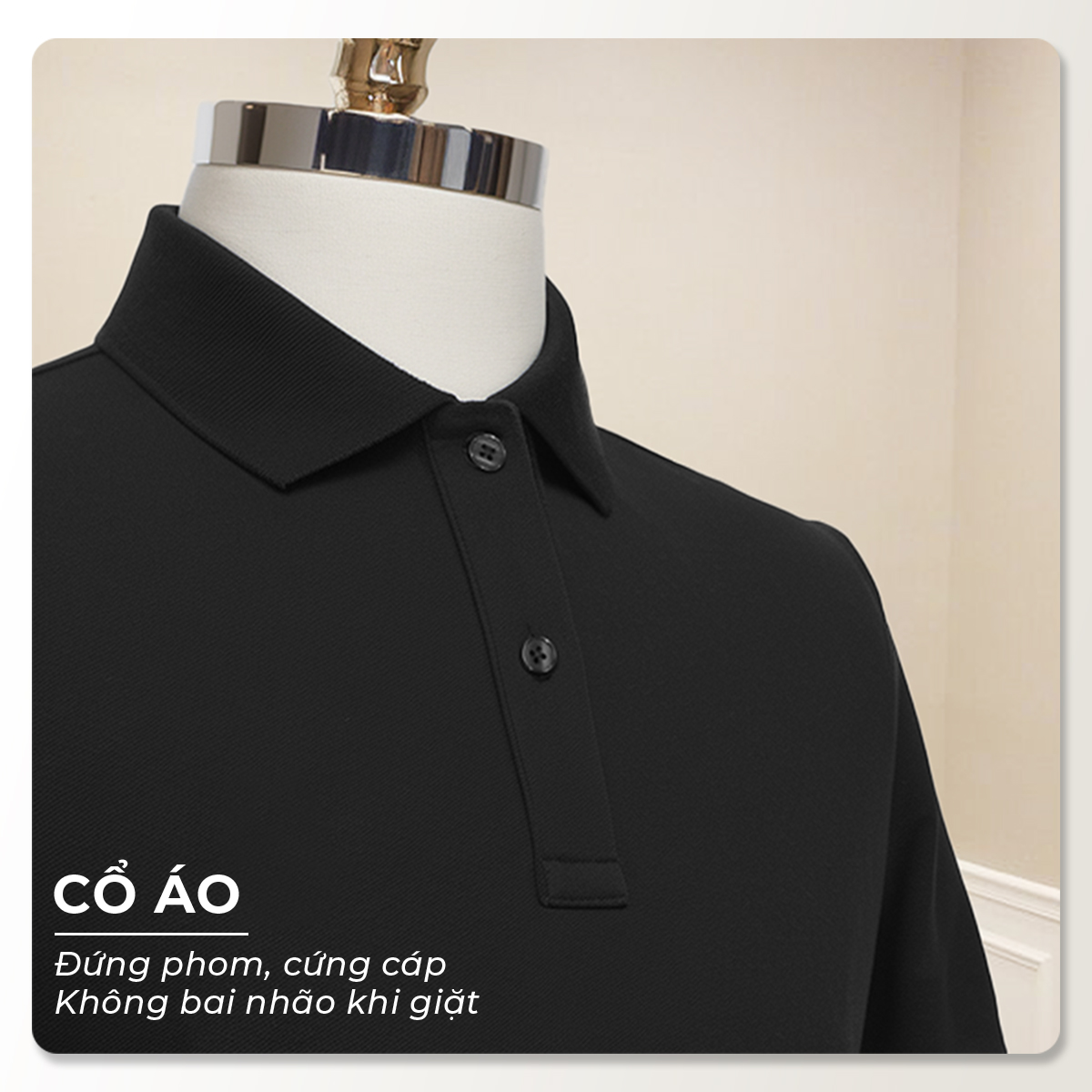 Mô tả Áo polo nam cao cấp SIXMEN - BASIC TRƠN [Tặng Kèm Hộp Quà Xịn] vải cá sấu FeelMax thoáng mát - 5