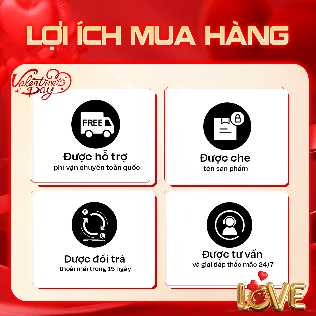 Mô tả Quà tặng Valentine - Sữa tắm gội 3in1 350ml & Dung dịch vệ sinh 120ml & Sữa rửa mặt 100ml & Nước hoa nam 10ml RHYS MAN - 7