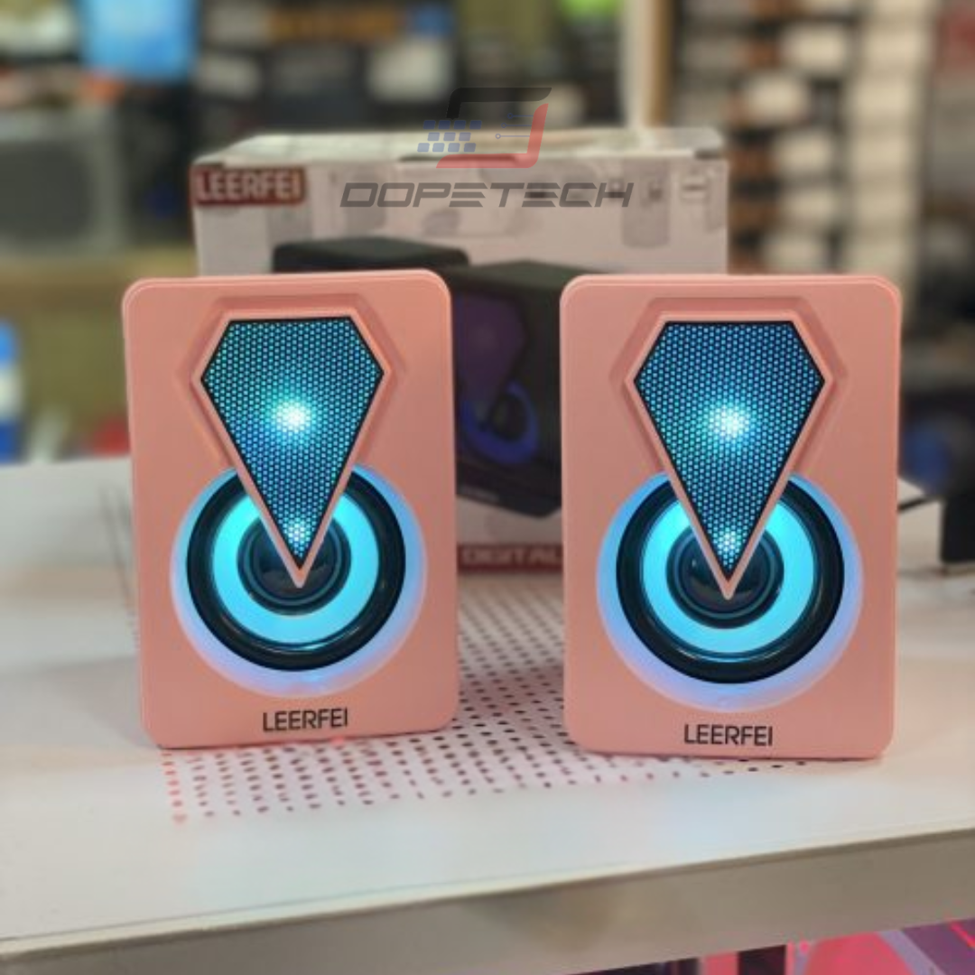 Loa Vi Tính Mini Laptop LED RGB E-1046, Loa Máy Tính Gaming Cao Cấp Cho ...