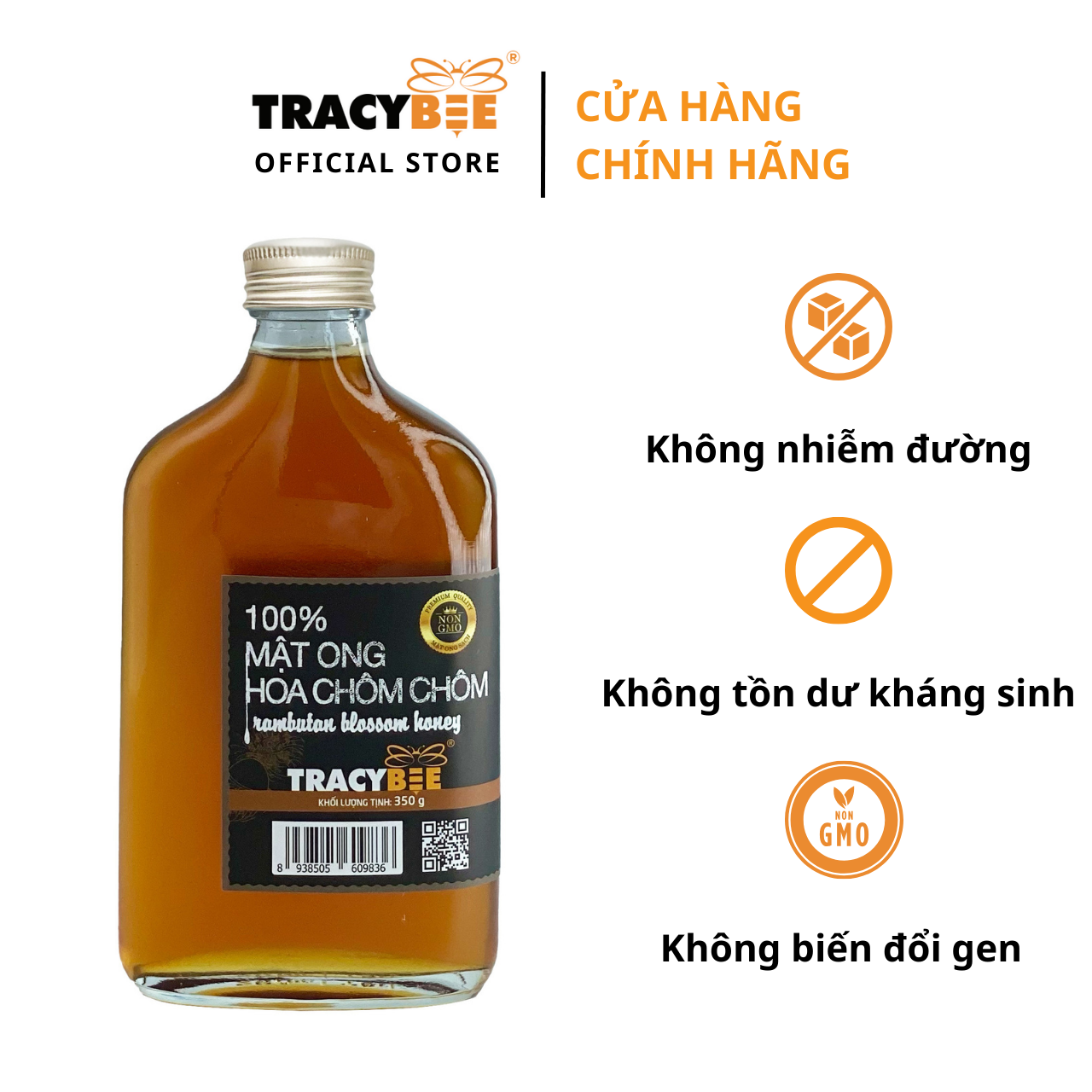 Mô tả Mật ong chôm chôm Tracybee 350gr - 1