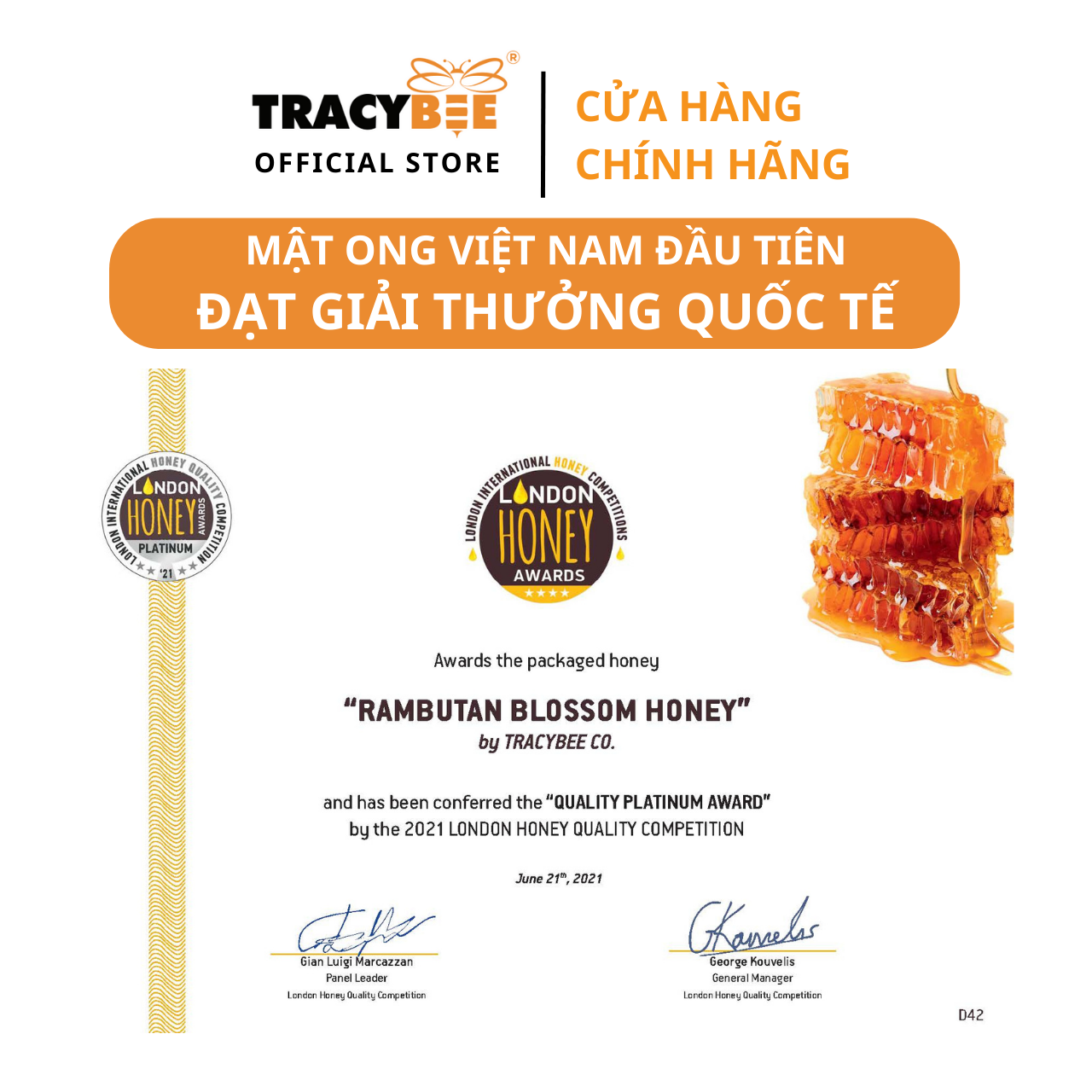 Mô tả Mật ong chôm chôm Tracybee 350gr - 4