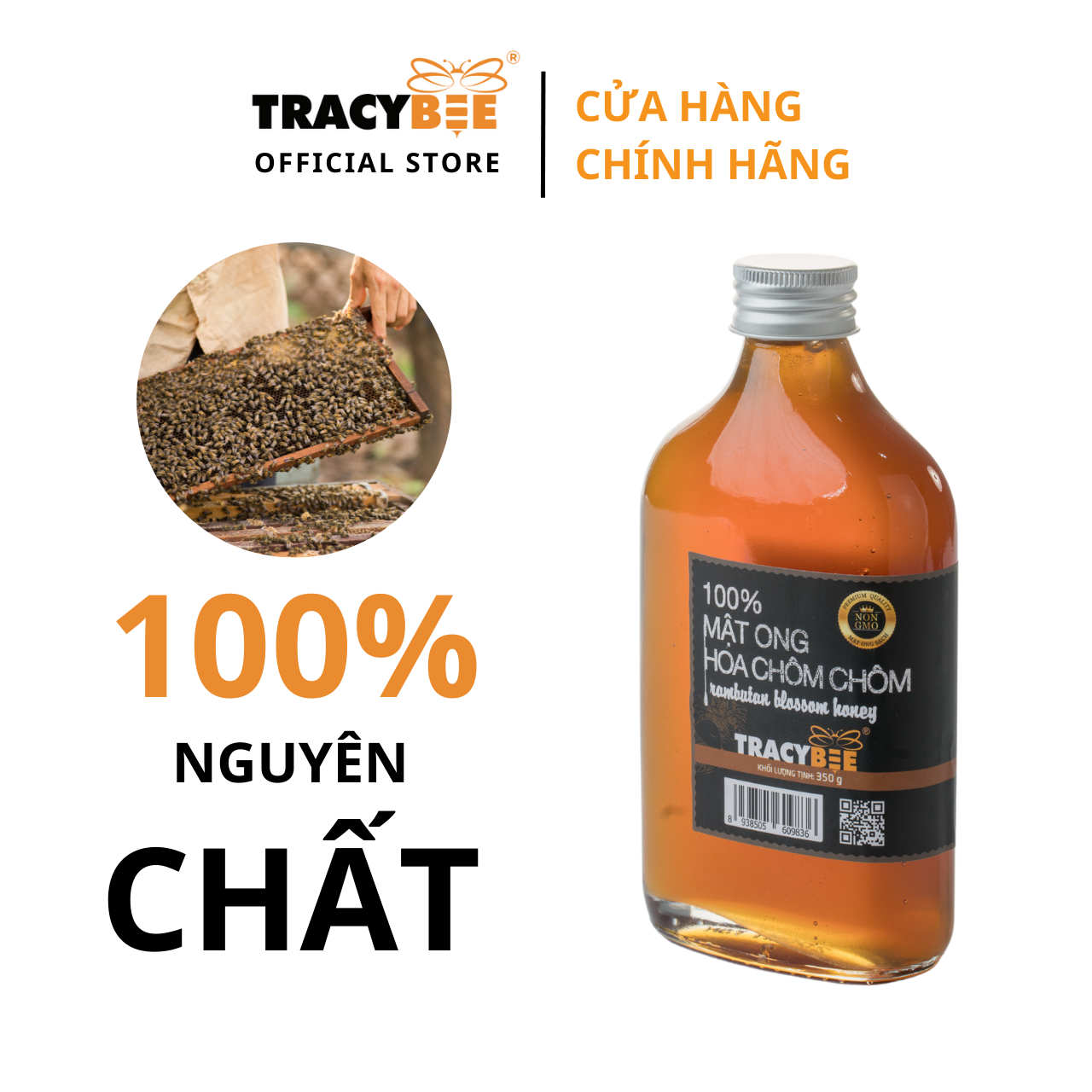 Mô tả Mật ong chôm chôm Tracybee 350gr - 2