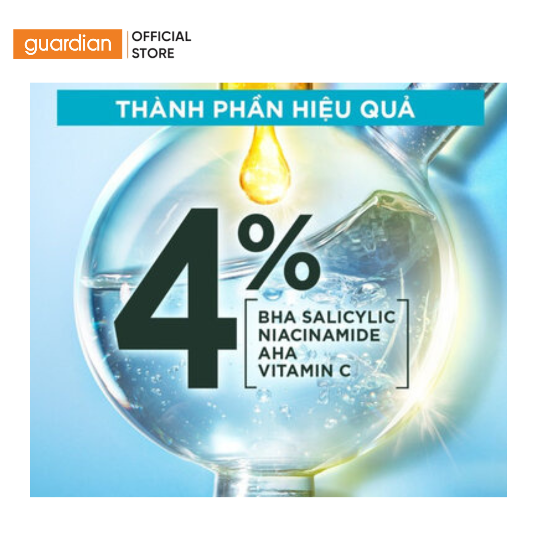 Mô tả Tinh Chất Hỗ Trợ Mờ Thâm Sáng Da Garnier Bright Complete Anti-Acness Booster Serum 4% Cho Da Dầu Mụn 30ml - 2