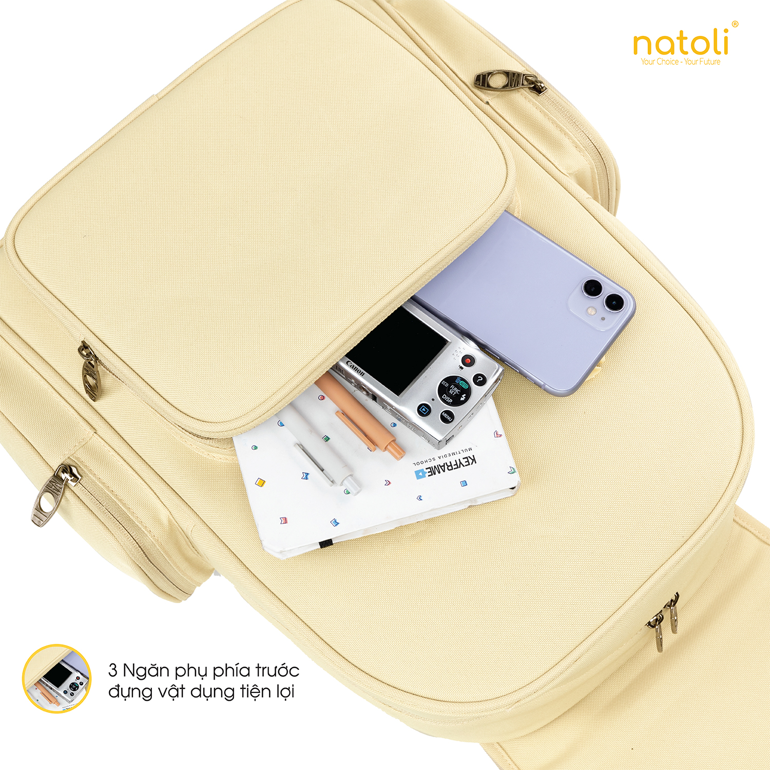 Balo NATOLI B19 nhiều ngăn