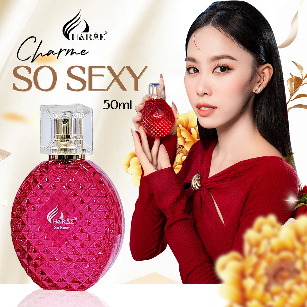 Mô tả Nước Hoa Nữ Charme So Sexy 50ml Chính Hãng, Thơm Lâu, Quyến Rũ, Sang Trọng - 3