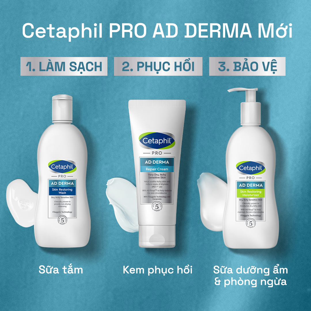 Mô tả Sữa tắm dưỡng ẩm cho da chàm, viêm da cơ địa Cetaphil Pro AD Derma Wash 295ml - 7