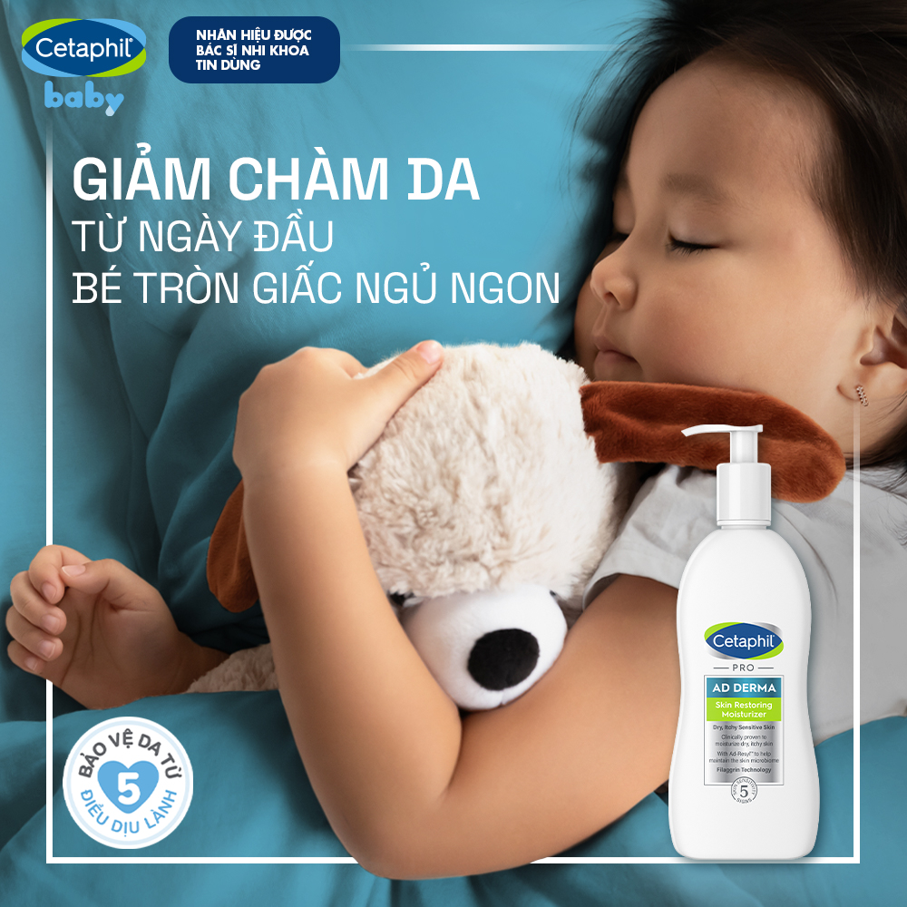 Mô tả Sữa dưỡng ẩm dịu lành cho da chàm, viêm da cơ địa CETAPHIL PRO AD DERMA SKIN RESTORING MOISTURIZER 145ml - 2