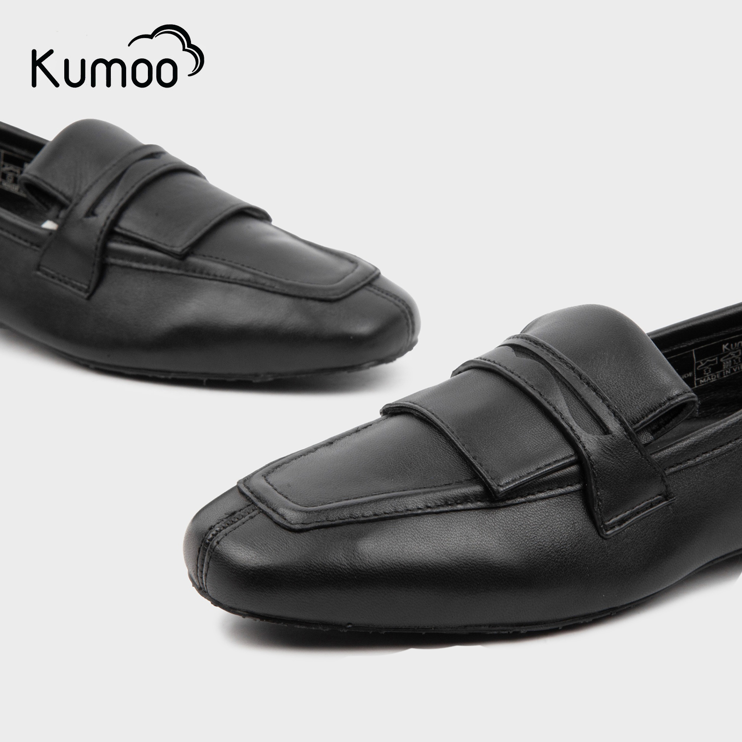 Mô tả Giày Moca Nữ Kumoo MC-KUMO-001-A Màu Đen Da Thật Nappa Cao Cấp Phong Cách Lịch Sự, Trẻ Trung - 3