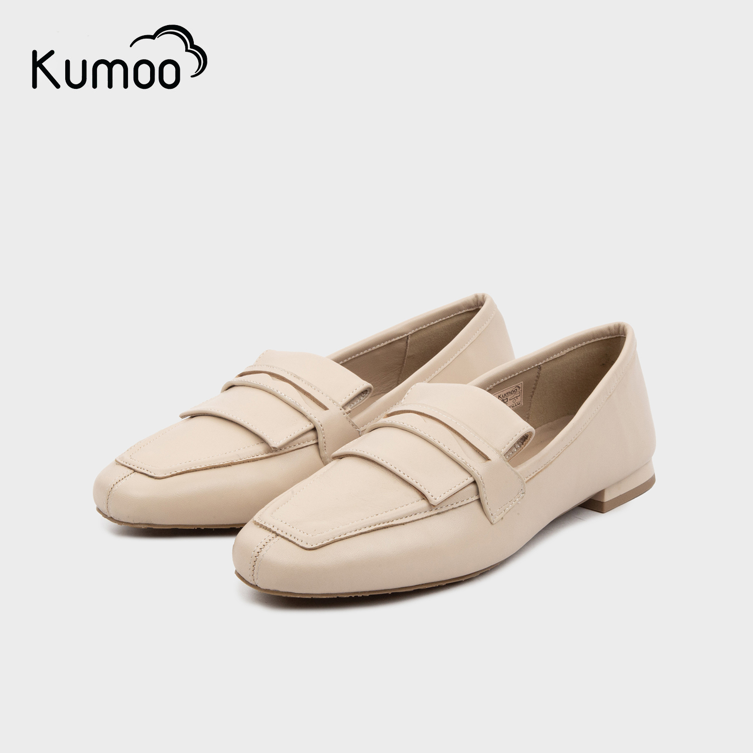 Mô tả Giày Moca Nữ Kumoo MC-KUMO-001-B Màu Be Da Thật Nappa Cao Cấp Phong Cách Lịch Sự, Trẻ Trung - 2