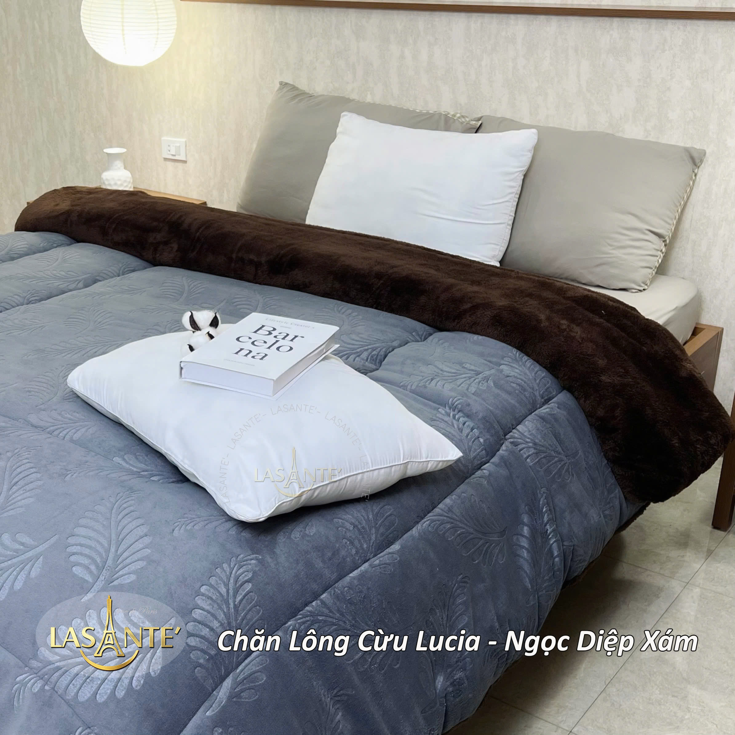 Đóng gói Chăn Lông Cừu Lasante
