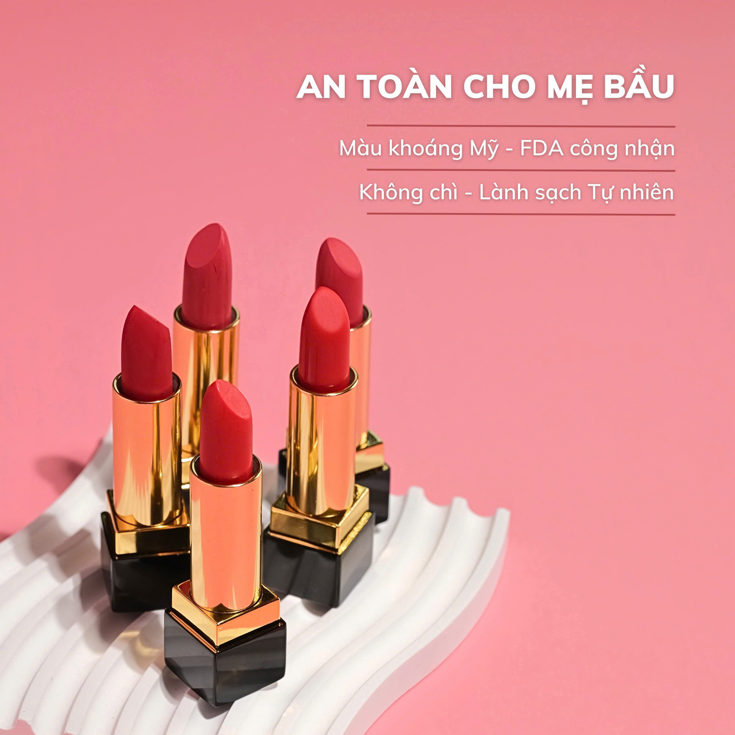 Mô tả Son Lì Dưỡng Nhẹ Môi Luxury Mộc An Không Chứa Chì Giúp Dưỡng Hồng Bền Màu 4g - 9