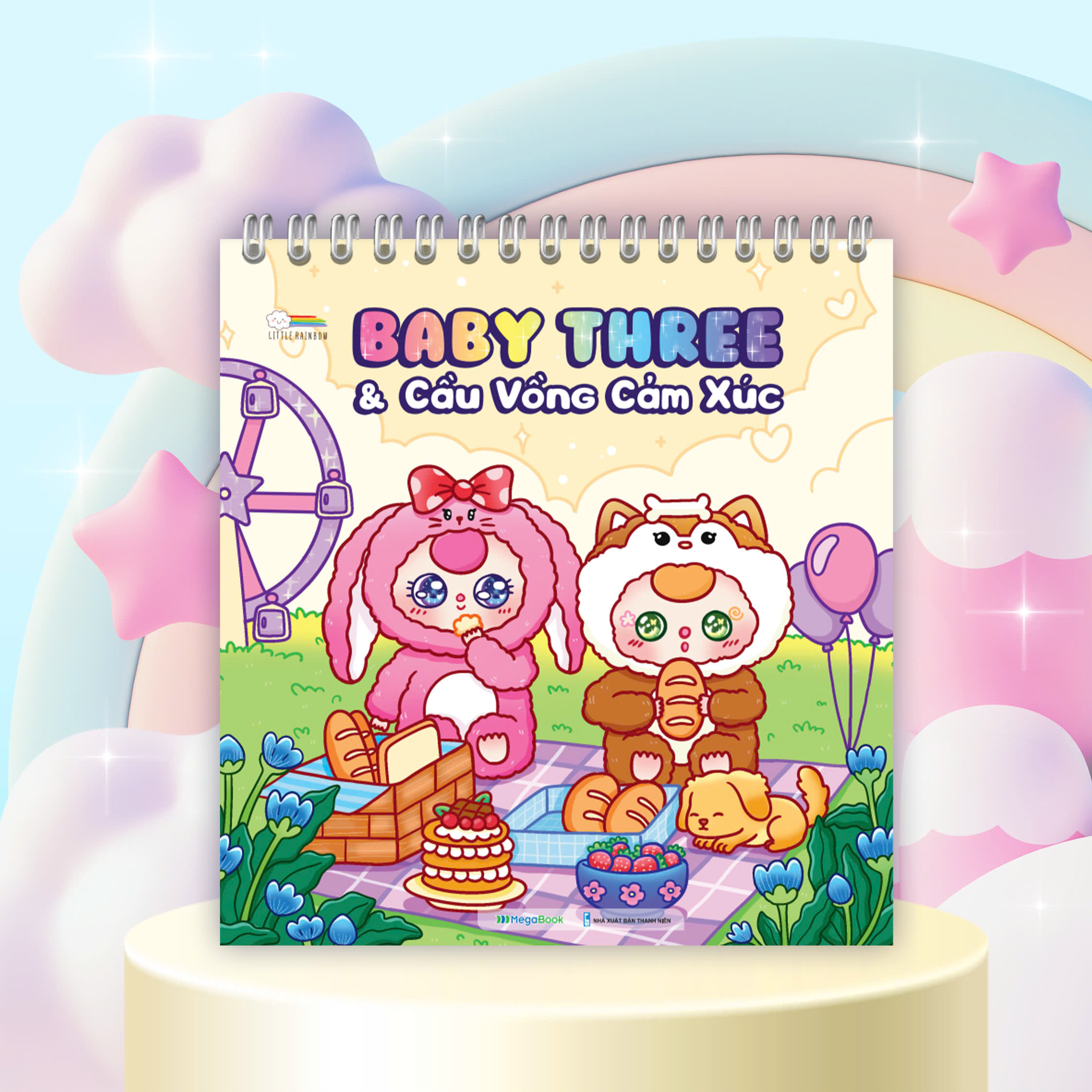 Mô tả Sách tô màu Baby Three & Cầu vồng cảm xúc - 1