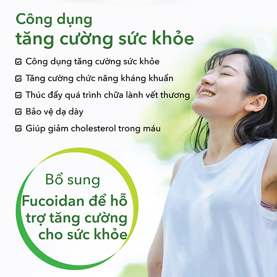 Mô tả Viên Uống Tảo Nâu Fucoidan Okinawa Genki Fami Nhật Bản, Hỗ Trợ Phòng Ngừa Ung Bướu, Tăng Cường Đề Kháng, Miễn Dịch - 2